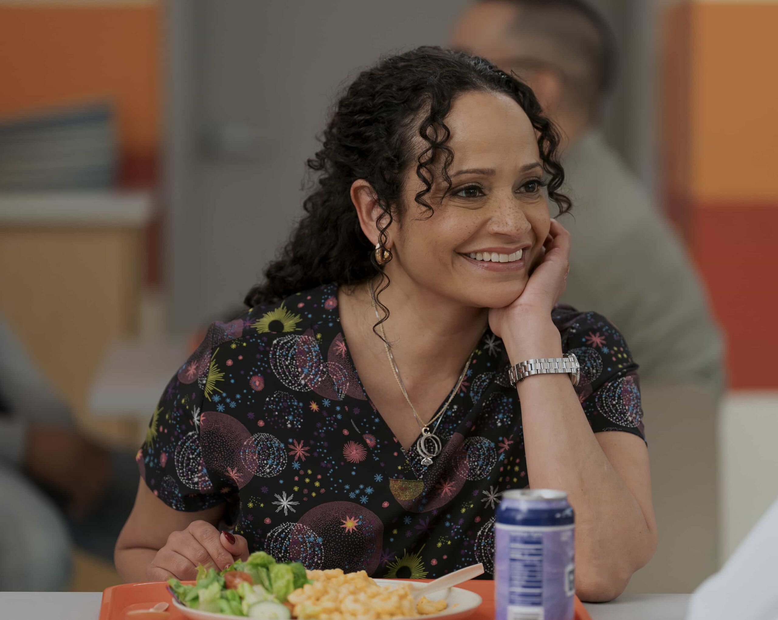 SCRUBS Season 10 Episode 7 Image - "My Best Friend's Barbecue" - While J.D. is upset to not be invited to Turk and Carla's annual barbecue, he takes the opportunity to nurture his friendship with Carla at work. Turk teaches the surgical interns how to deliver bad news. WEDNESDAY, APRIL 1 (8:00-8:30 p.m. EDT) on ABC. (Disney/Darko Sikman) 
JUDY REYES