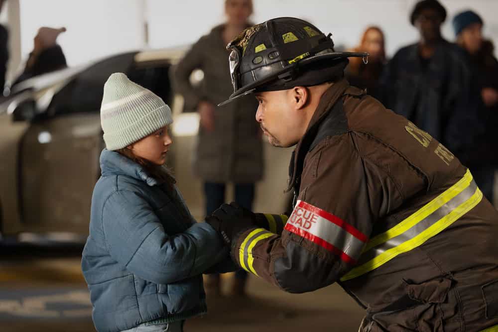 CHICAGO FIRE Season 14 Episode 16 Still -- "Firehouse 66" Episode 1416 -- Pictured: Joe Minoso as Cruz -- (Photo by: Peter Gordon/NBC)