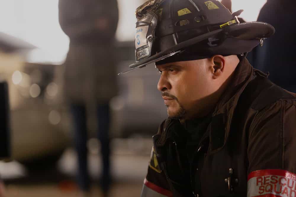 CHICAGO FIRE Season 14 Episode 16 Promo -- "Firehouse 66" Episode 1416 -- Pictured: Joe Minoso as Cruz -- (Photo by: Peter Gordon/NBC)
