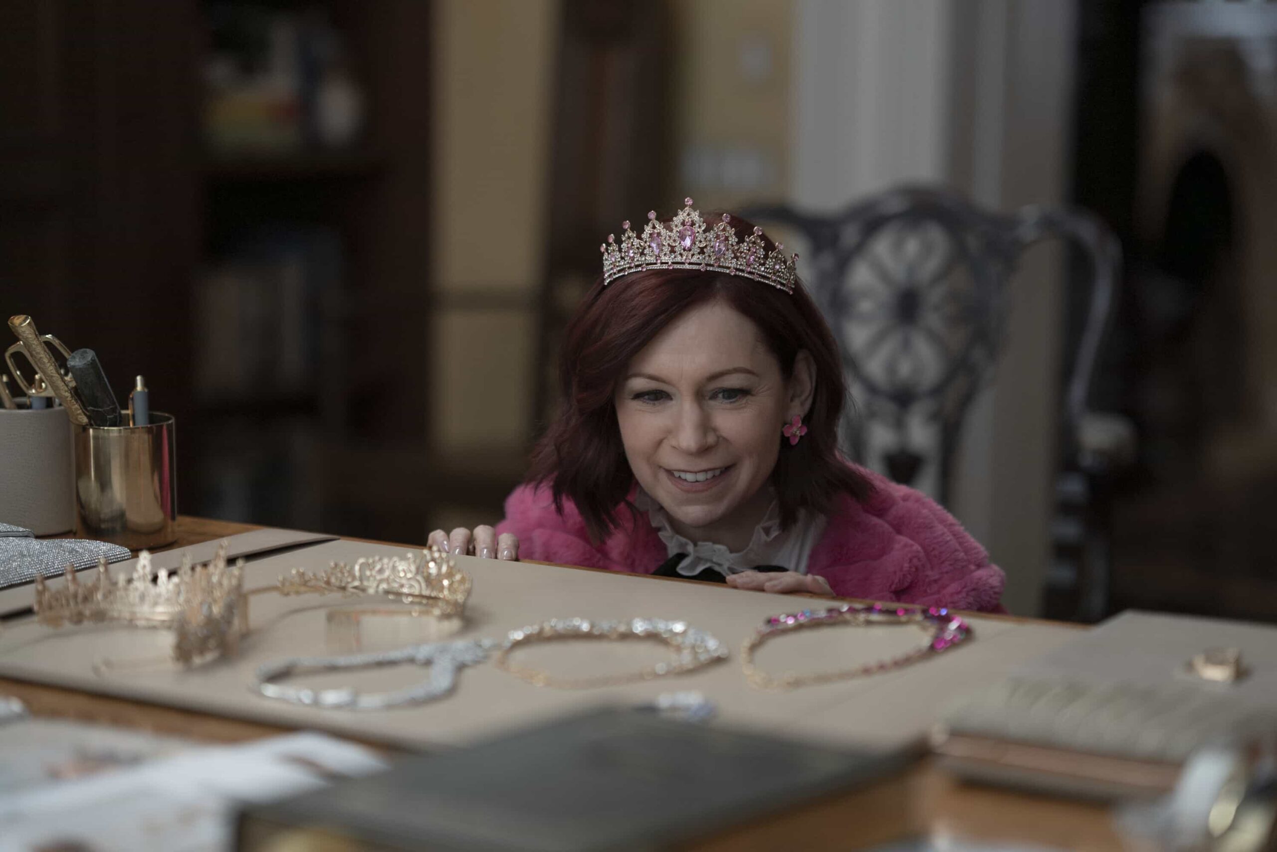 Elsbeth Season 3 Episode 14 “Deadutante” - After a powerful patriarch is stabbed with a sword at New York’s most exclusive debutante ball, Elsbeth must engage in hand in glove combat with the imperious ball director (J. Smith Cameron), on ELSBETH, Thursday, April 2 (10:00-11:00 PM, ET/PT) on the CBS Television Network and streaming on Paramount+ Pictured: Carrie Preston as Elsbeth Tascioni. Photo: Michael Parmelee/CBS ©2026 CBS Broadcasting, Inc. All Rights Reserved.