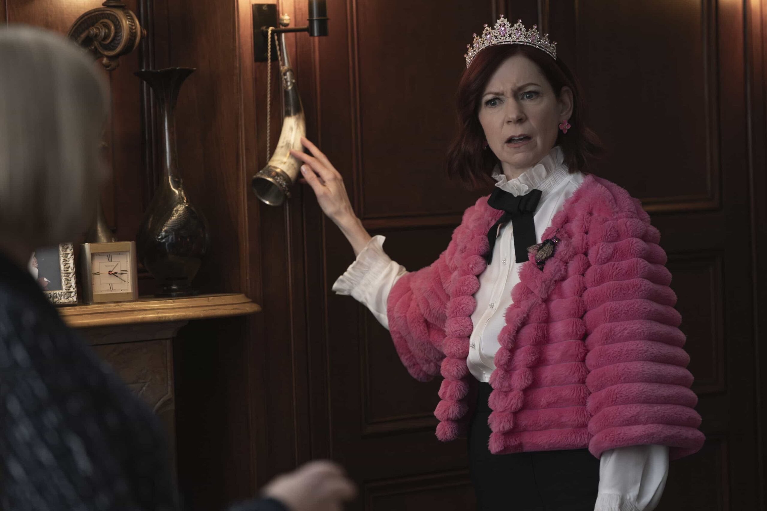 Elsbeth Season 3 Episode 14 Picture “Deadutante” - After a powerful patriarch is stabbed with a sword at New York’s most exclusive debutante ball, Elsbeth must engage in hand in glove combat with the imperious ball director (J. Smith Cameron), on ELSBETH, Thursday, April 2 (10:00-11:00 PM, ET/PT) on the CBS Television Network and streaming on Paramount+ Pictured: Carrie Preston as Elsbeth Tascioni. Photo: Michael Parmelee/CBS ©2026 CBS Broadcasting, Inc. All Rights Reserved.