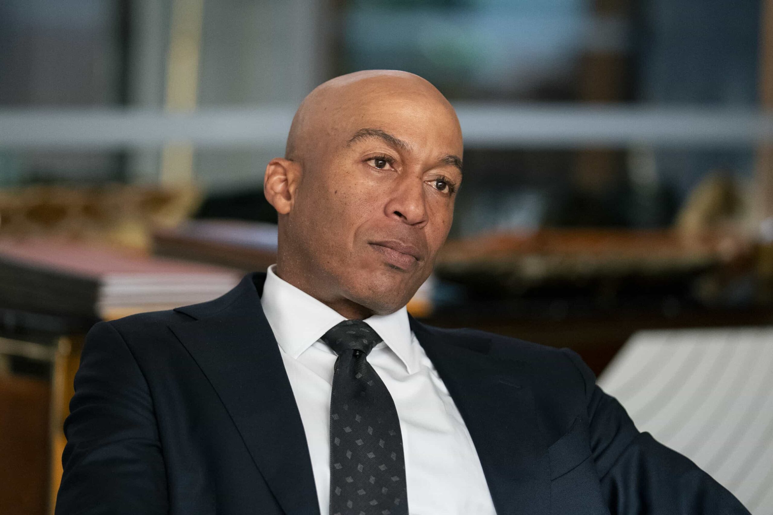 “The Cavalry Isn’t Coming” -- Coverage of the CBS Original Series MATLOCK, scheduled to air on Thursday, April 2 (9:00-10:00 PM, ET/PT).  Pictured: James Lesure as “Lester Logan.”  Photo: Bill Inoshita/CBS ©2026 CBS Broadcasting, Inc. All Rights Reserved.