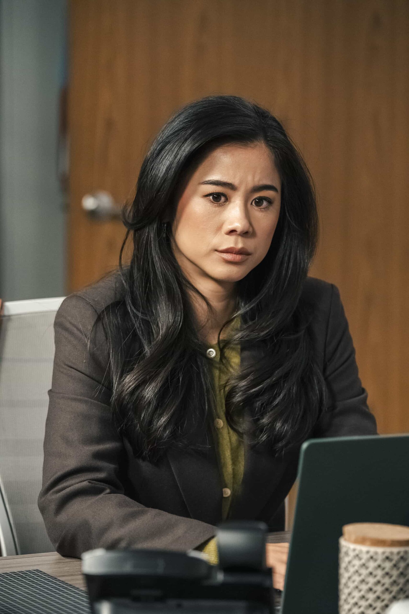 Matlock Season 2 Episode 12 “The Cavalry Isn’t Coming” -- Coverage of the CBS Original Series MATLOCK, scheduled to air on Thursday, April 2 (9:00-10:00 PM, ET/PT).  Pictured: Leah Lewis as “Sarah Franklin.” Photo: Bill Inoshita/CBS ©2026 CBS Broadcasting, Inc. All Rights Reserved.