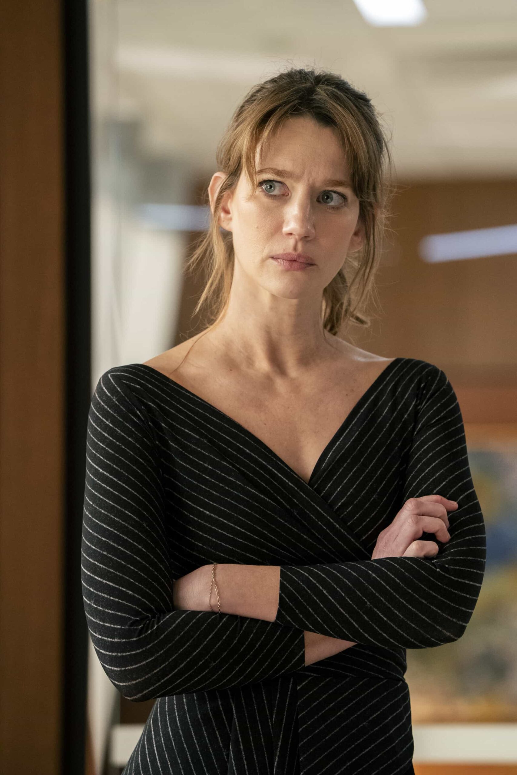 “The Cavalry Isn’t Coming” -- Coverage of the CBS Original Series MATLOCK, scheduled to air on Thursday, April 2 (9:00-10:00 PM, ET/PT).  Pictured: Yael Grobglas as "Shae Banfield.” Photo: Bill Inoshita/CBS ©2026 CBS Broadcasting, Inc. All Rights Reserved.