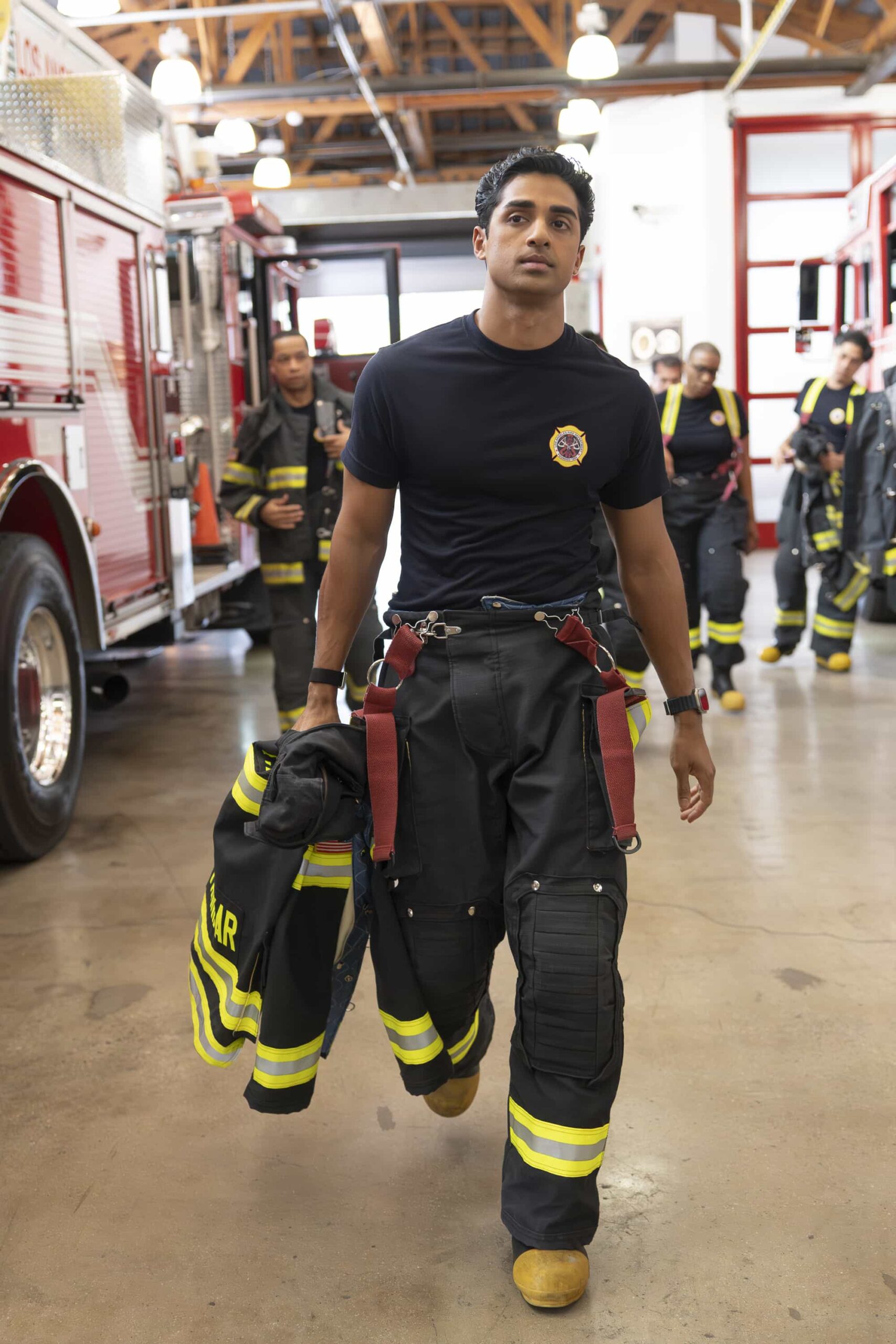 9-1-1 Season 9 Episode 16 - “Where There’s Smoke” - The 118 must account for every decision made during a recent fire call when the team’s actions are investigated for possible mistakes. Meanwhile, Buck works behind the scenes to support his team as he waits to learn if he can return to the station. THURSDAY, APRIL 2 (THURSDAY, APRIL 2) on ABC. (Disney/Christopher Willard) 
ANIRUDH PISHARODY