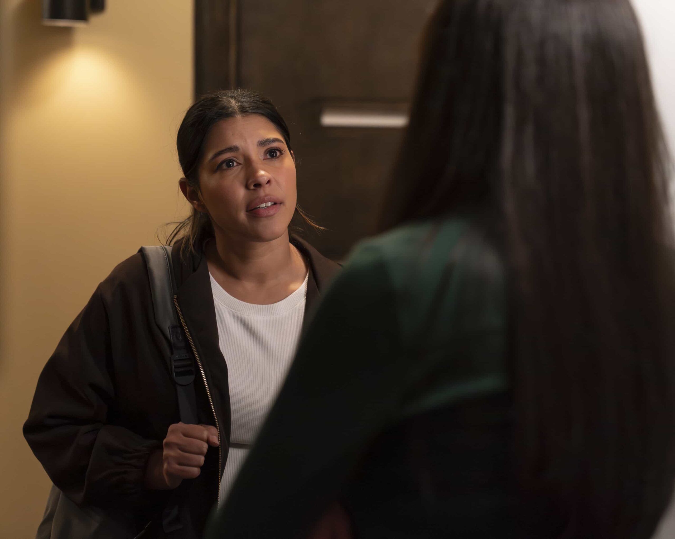 THE ROOKIE Season 8 Episode 14 Picture - “Tiger Bear” - A troubling incident at a school draws the team into a complex case, while Celina’s temporary missing persons assignment leads her into a dangerous situation. MONDAY, APRIL 6 (10:00-11:00 p.m. EDT) on ABC. (Disney/Mike Taing) 
LISSETH CHAVEZ