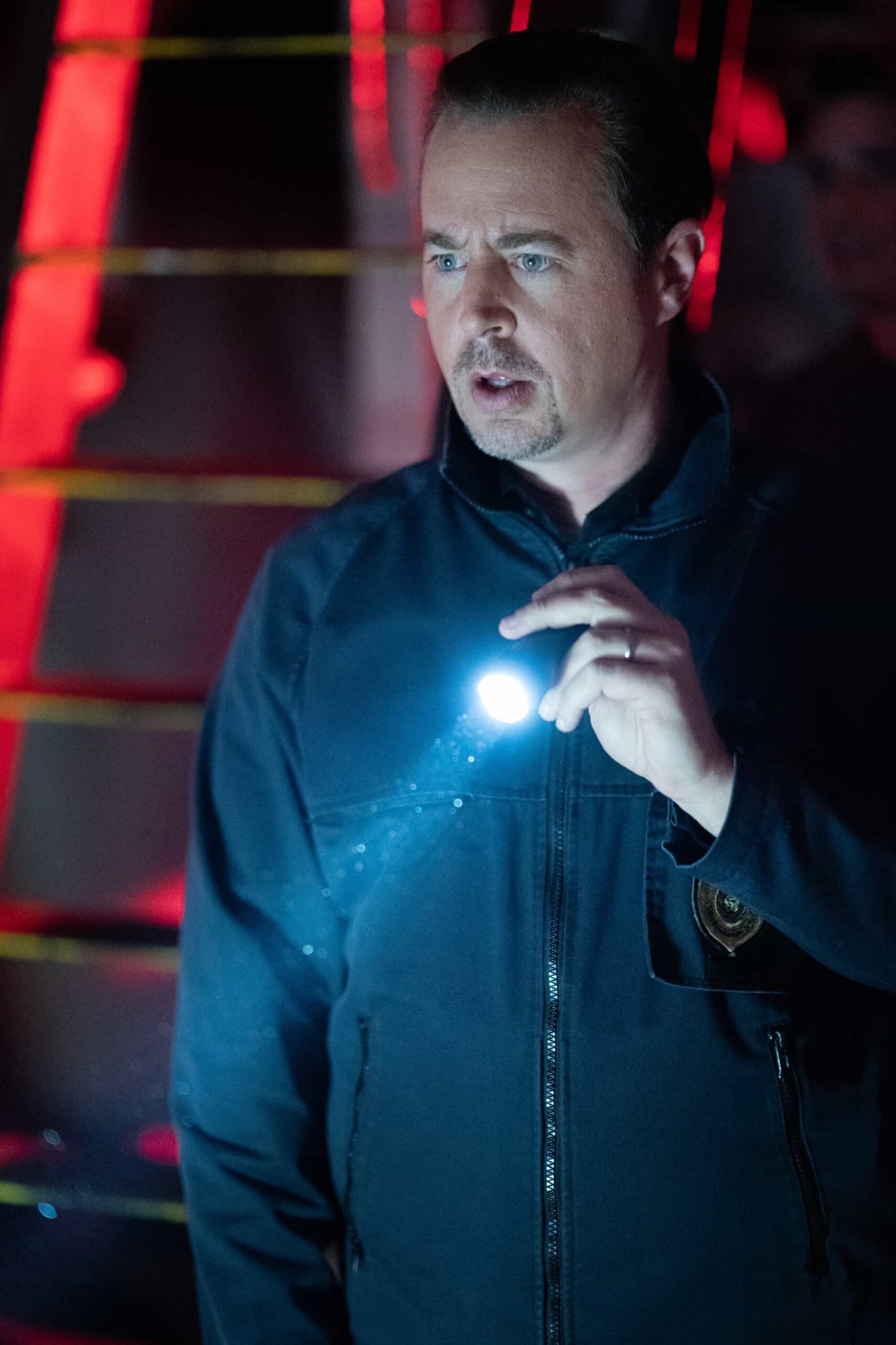 NCIS Season 23 Episode 15 Photo “KNICK-KNACK” - CBS Original Series NCIS, scheduled to air TUESDAY, APRIL 7 (8:00 PM ET/PT)    Pictured (L-R): Sean Murray as Timothy McGee    Photo: Robert Voets/CBS   ©2026 CBS Broadcasting, Inc. All Rights Reserved.