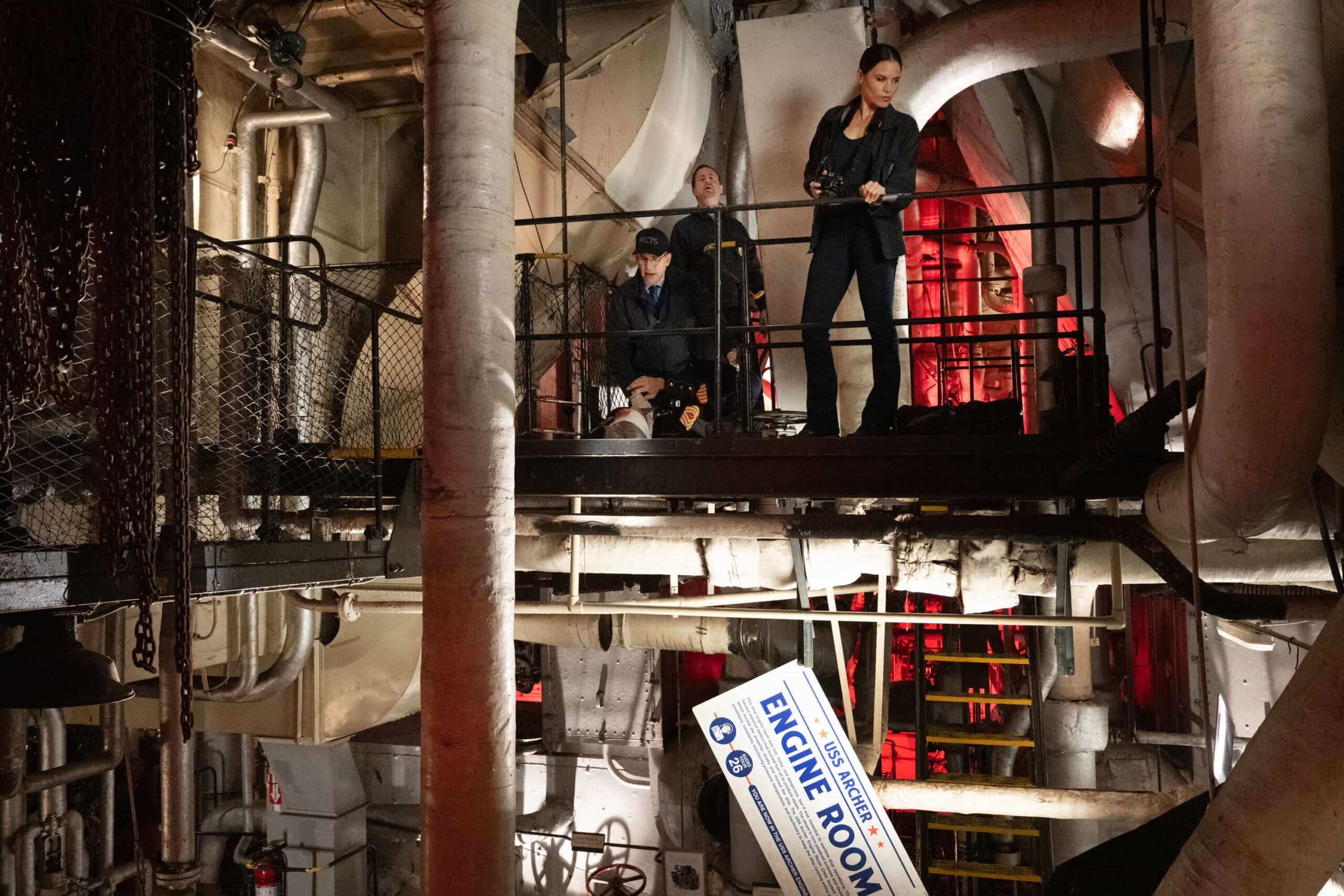 NCIS Season 23 Episode 15 “KNICK-KNACK” - CBS Original Series NCIS, scheduled to air TUESDAY, APRIL 7 (8:00 PM ET/PT)    Pictured: Sean Murray as Timothy McGee and Katrina Law as Jessica Knight    Photo: Robert Voets/CBS   ©2026 CBS Broadcasting, Inc. All Rights Reserved.