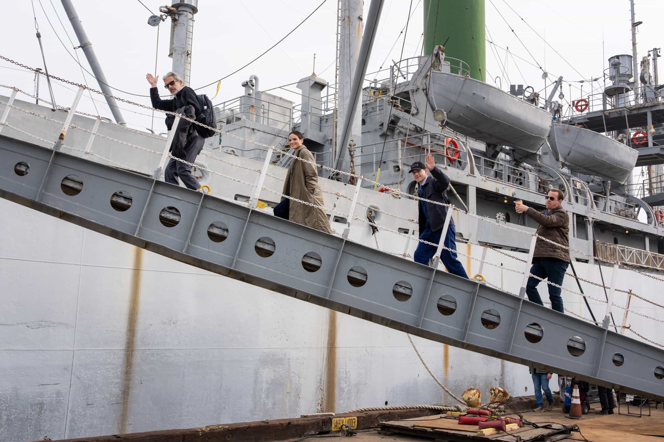 NCIS Season 23 Episode 15 Promo “KNICK-KNACK” - CBS Original Series NCIS, scheduled to air TUESDAY, APRIL 7 (8:00 PM ET/PT)  Pictured (L-R): Sean Murray as Timothy McGee, Gary Cole as Alden Parker, Wilmer Valderrama as Nick Torres, Katrina Law as Jessica Knight, Rocky Carroll as Leon Vance, Brian Dietzen as Jimmy Palmer and Diona Reasonover as Kasie Hines.  Photo: Robert Voets/CBS  ©2026 CBS Broadcasting, Inc. All Rights Reserved.