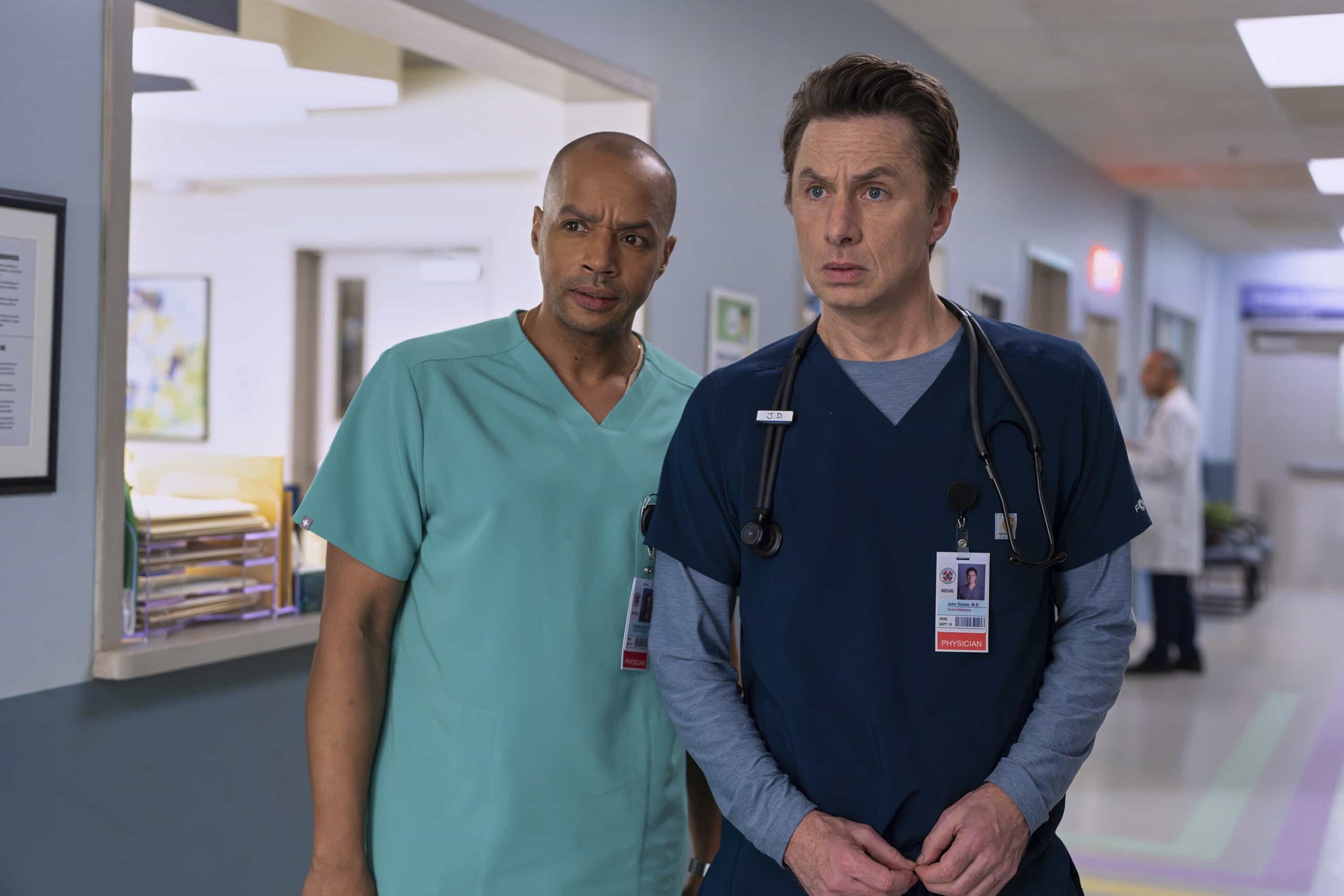 Scrubs Season 10 Episode 8 DONALD FAISON, ZACH BRAFF