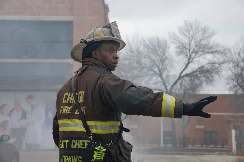 CHICAGO FIRE -- "Sway" Episode 1417 -- Pictured: Rob Morgan as Hopkins -- (Photo by: Peter Gordon/NBC)