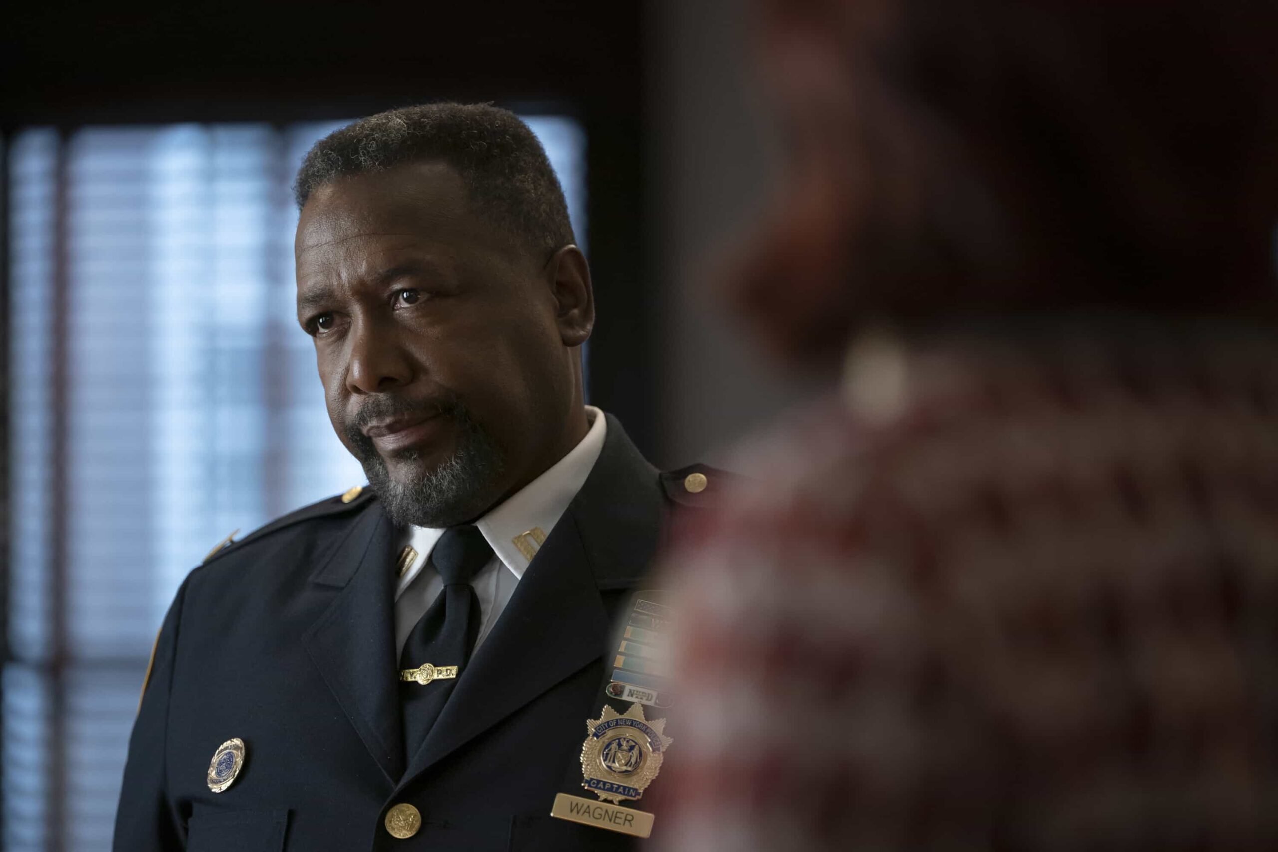 "Otherwise Enraged" -- Coverage of the CBS Original Series ELSBETH, scheduled to air on the CBS Television Network.   Pictured: Wendell Pierce as Captain Wagner   Photo: Michael Parmelee/CBS ©2026 CBS Broadcasting, Inc. All Rights Reserved.