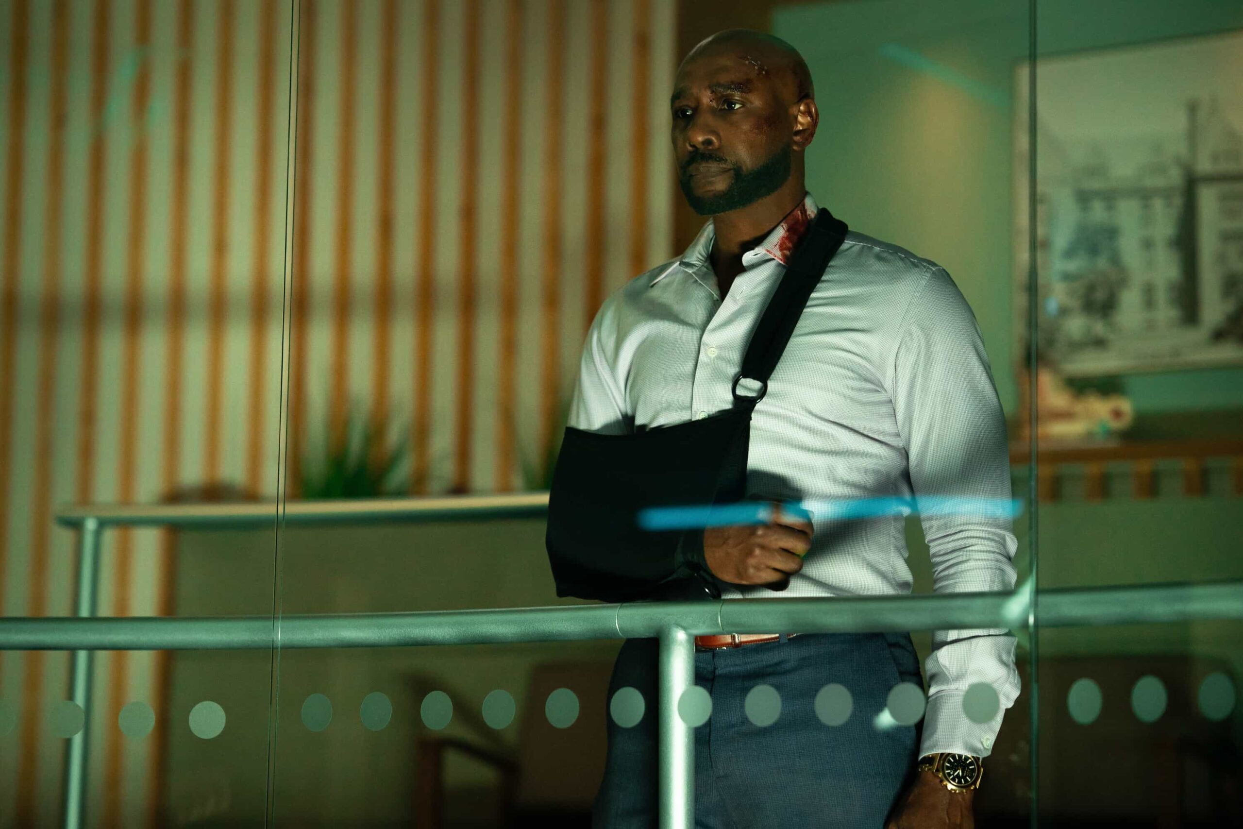 Watson Season 2 Episode 17 - "Unsolved Mysteries" -- Coverage of the CBS Original Series WATSON, scheduled to air on the CBS Television Network.   Pictured: Morris Chestnut as Dr. John Watson    Photo: Colin Bentley/CBS ©2026 CBS Broadcasting, Inc. All Rights Reserved.