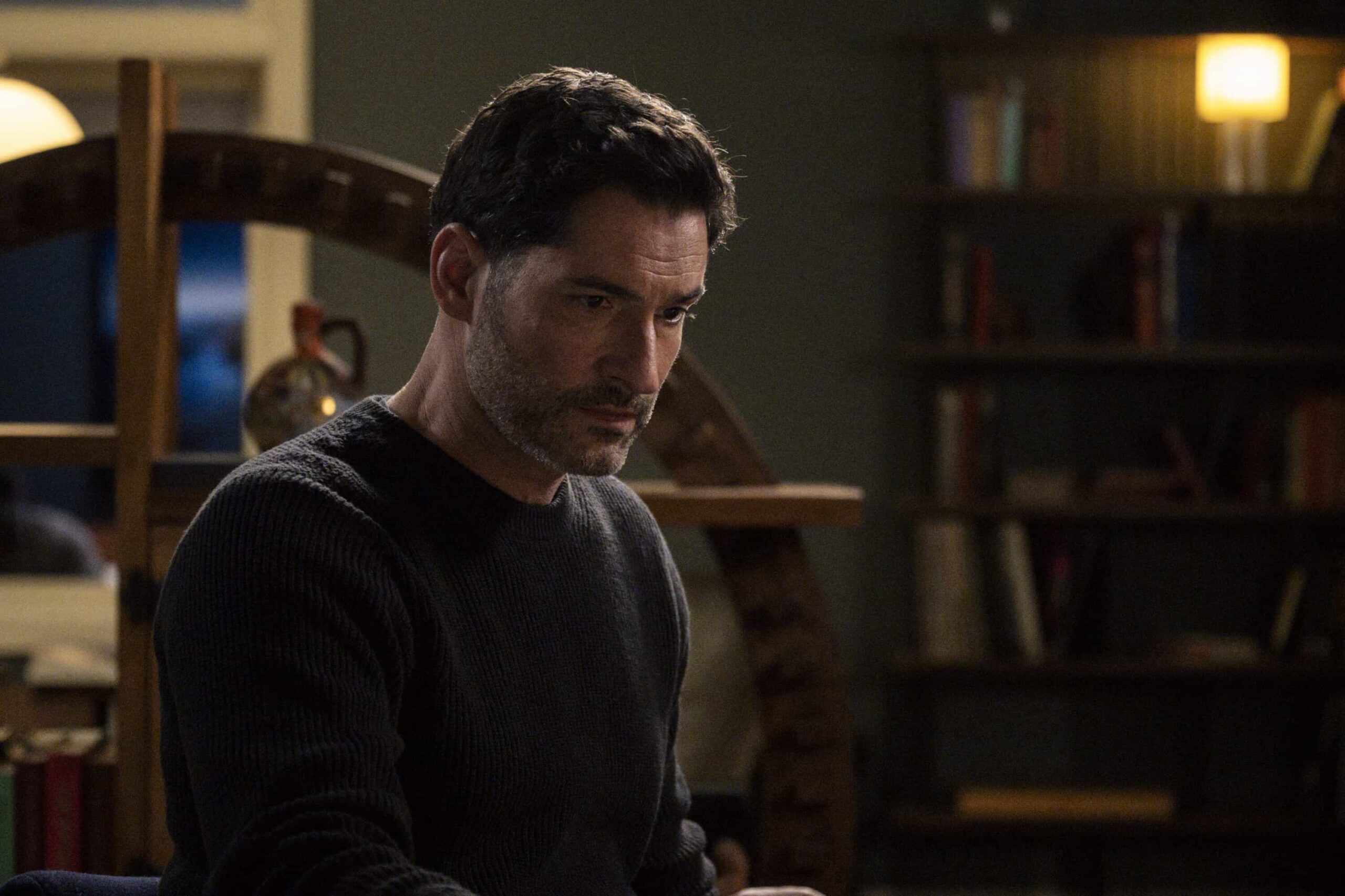 "Elimination Game" -- CBS Original Series CIA, scheduled to air on Monday, April 13 (10:00-11:00 PM, ET/PT).  Pictured: Tom Ellis as CIA Case Officer Colin Glass. Photo: Mark Schafer/CBS ©2025 CBS Broadcasting, Inc. All Rights Reserved.
