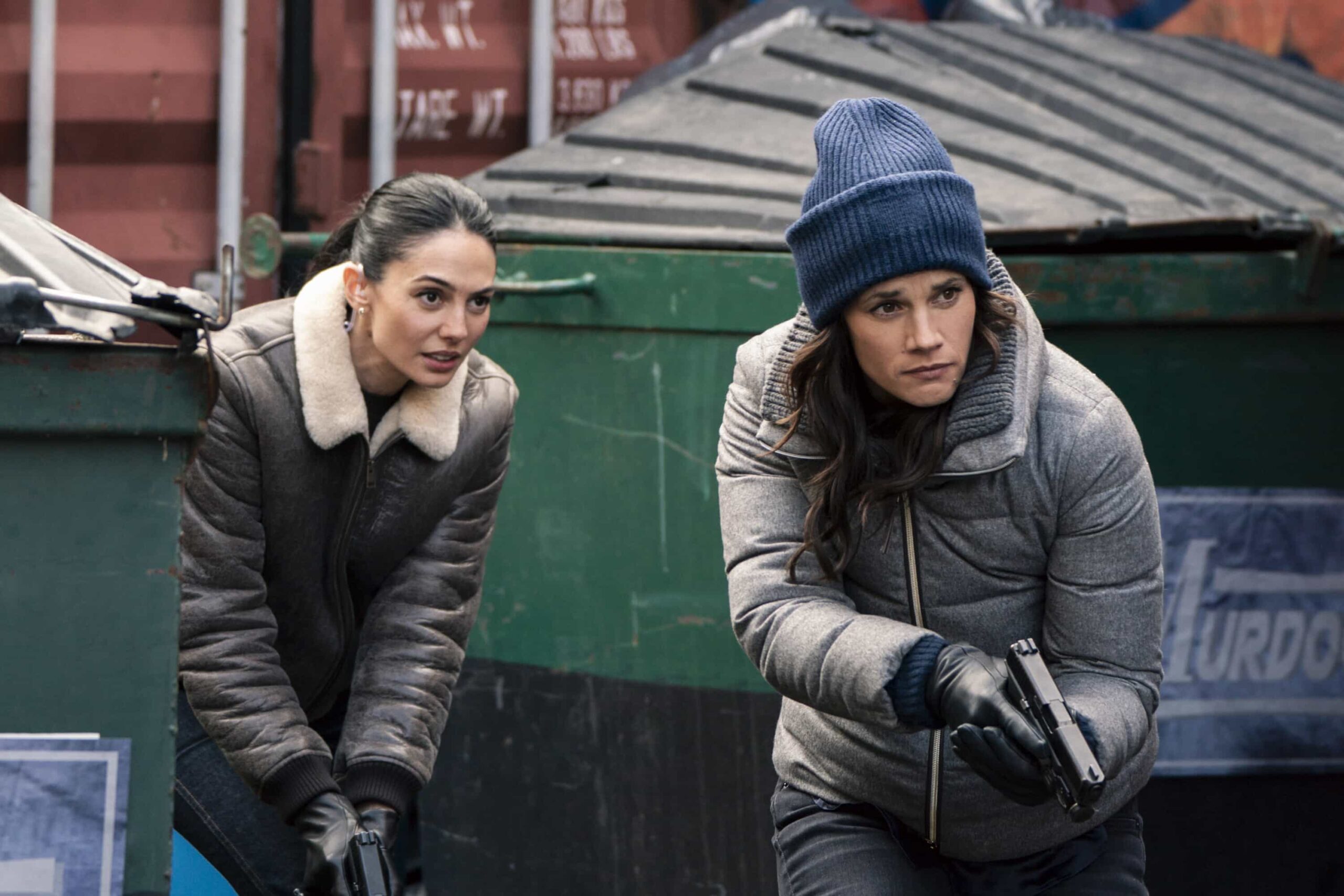 FBI Season 8 Episode 17 “Shahadah” — CBS Original Series FBI, scheduled to air on Monday, April 13 (9:00-10:00 PM, ET/PT).  Pictured (L-R): Pardis Saremi as Agent Zara Ushruf and Missy Peregrym as Special Agent Maggie Bell. Photo: Bennett Raglin/CBS ©2026 CBS Broadcasting, Inc. All Rights Reserved.