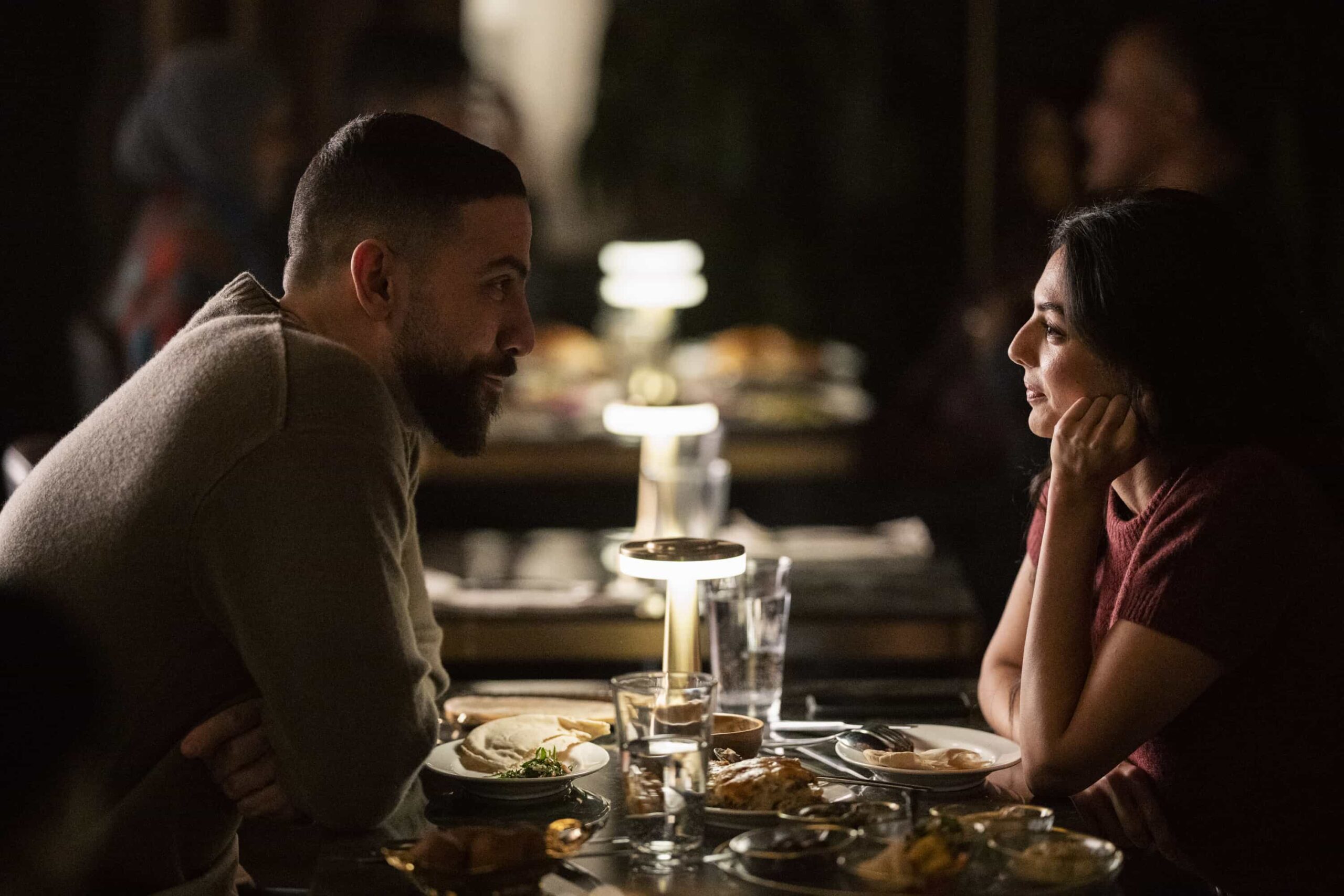 “Shahadah” — CBS Original Series FBI, scheduled to air on Monday, April 13 (9:00-10:00 PM, ET/PT).  Pictured (L-R): Zeeko Zaki as Special Agent Omar Adom ‘OA’ Zidan and Pardis Saremi as Agent Zara Ushruf. Photo: Bennett Raglin/CBS ©2026 CBS Broadcasting, Inc. All Rights Reserved.