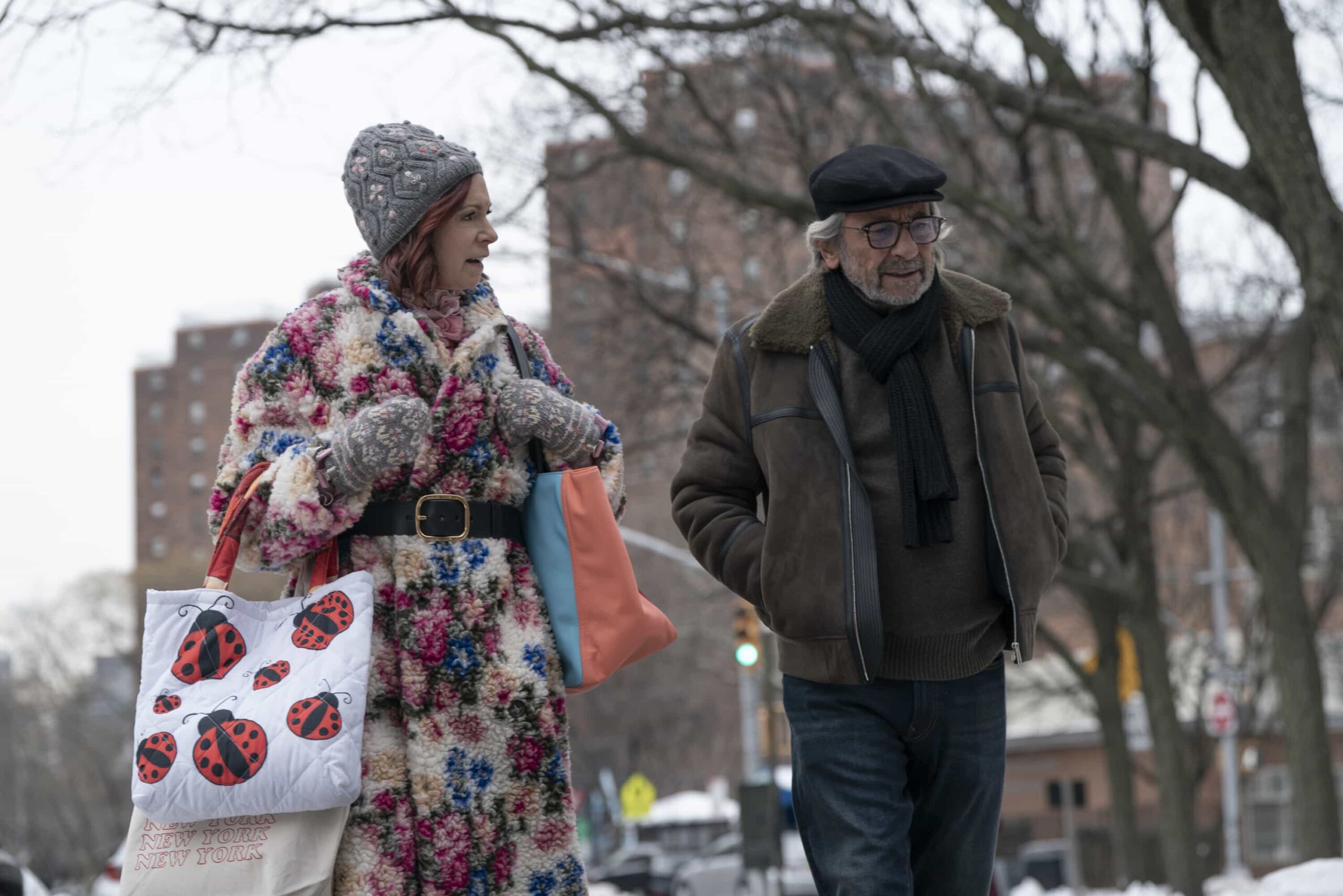 "Murder, He Wrote" -- Coverage of the CBS Original Series ELSBETH, scheduled to air on the CBS Television Network.      Pictured L to R: Carrie Preston as Elsbeth Tascioni and Griffin Dunne as Elliott Pope. Photo: Michael Parmelee/CBS ©2026 CBS Broadcasting, Inc. All Rights Reserved.