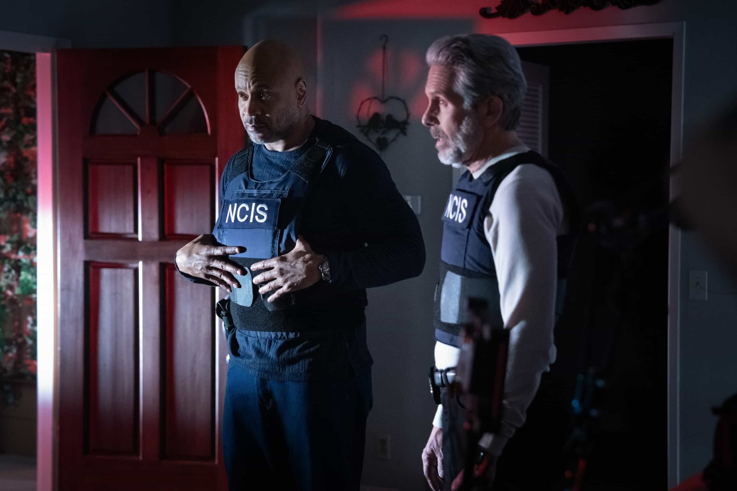 NCIS Season 23 Episode 17  “REBOOT.” - CBS Original Series NCIS, scheduled to air TUESDAY, APRIL 21 (8:00 PM ET/PT)  Pictured (L-R) : LL Cool J as Sam Hanna, Gary Cole as Alden Parker..  Photo: Robert Voets/CBS  ©2026 CBS Broadcasting, Inc. All Rights Reserved.
