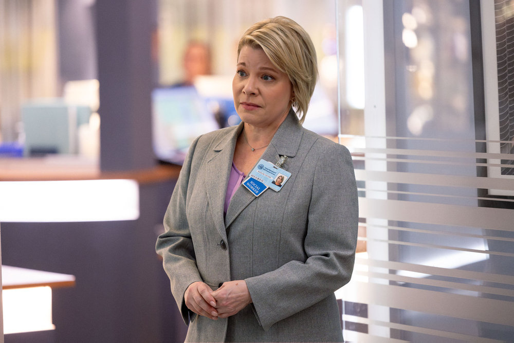 Chicago Med Season 11 Episode 18 -- "Things Left Unsaid" Episode 1118 -- Pictured: Jodi Kingsley as Madeline -- (Photo by: George Burns Jr/NBC)