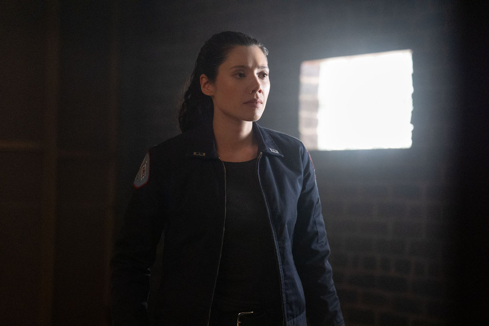CHICAGO FIRE Season 14 Episode 18 -- "Instinct" Episode 1418 -- Pictured: Hanako Greensmith as Violet Mikami -- (Photo by: Peter Gordon/NBC)