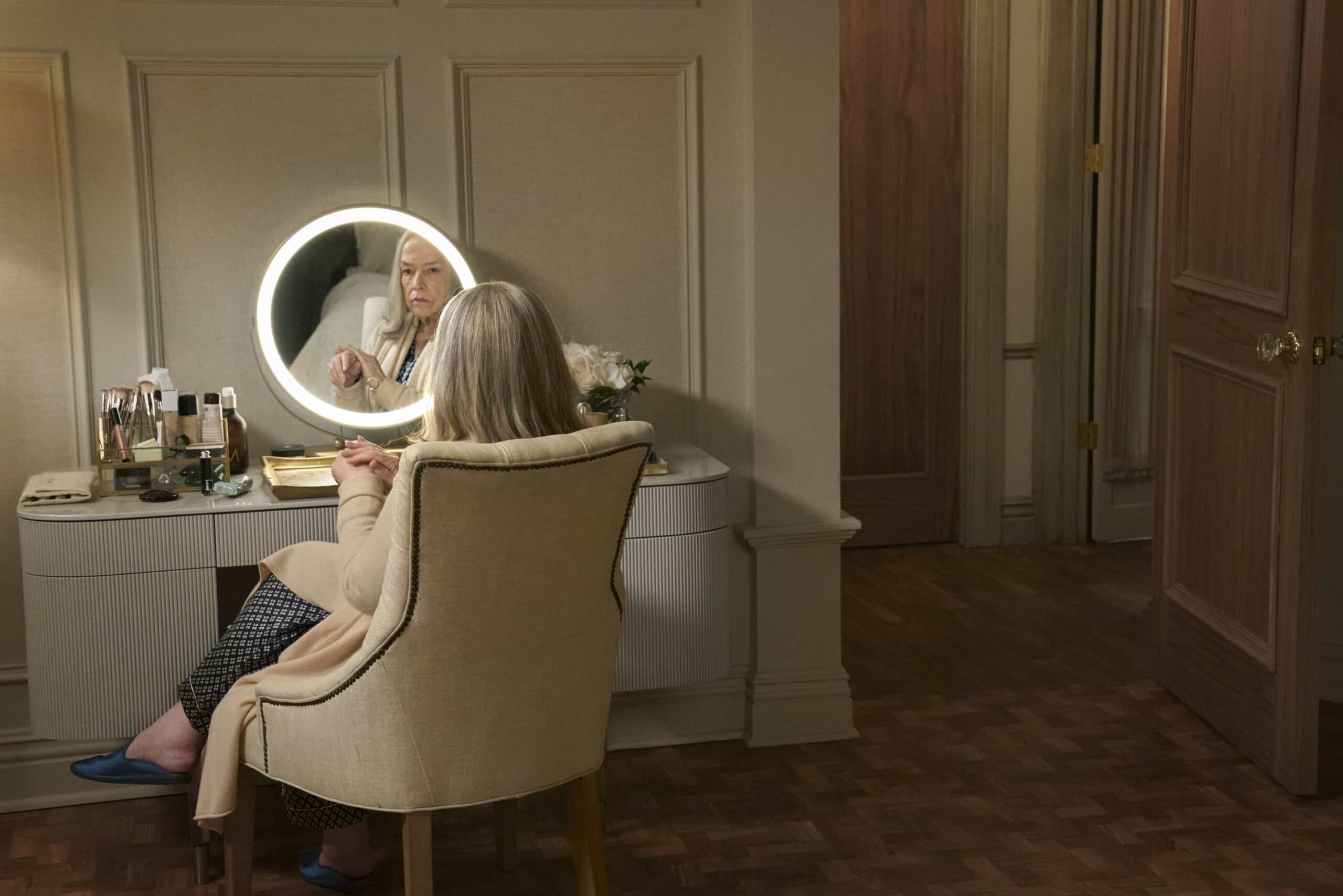 Matlock Season 2 Episode 15 “Who Are You?” -- CBS Original Series MATLOCK, scheduled to air on Thursday, April 23 (9:01-11:00 PM, ET/PT).  Pictured: Kathy Bates as “Madeline Matlock.”  Photo: Michael Yarish/CBS ©2026 CBS Broadcasting, Inc. All Rights Reserved.