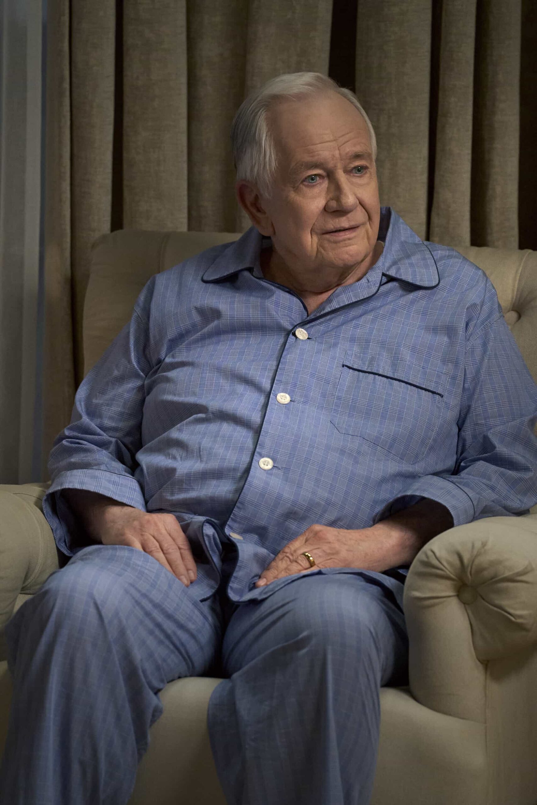 “Who Are You?” -- CBS Original Series MATLOCK, scheduled to air on Thursday, April 23 (9:01-11:00 PM, ET/PT).  Pictured: Sam Anderson as "Edwin Kingston.”  Photo: Michael Yarish/CBS ©2026 CBS Broadcasting, Inc. All Rights Reserved.