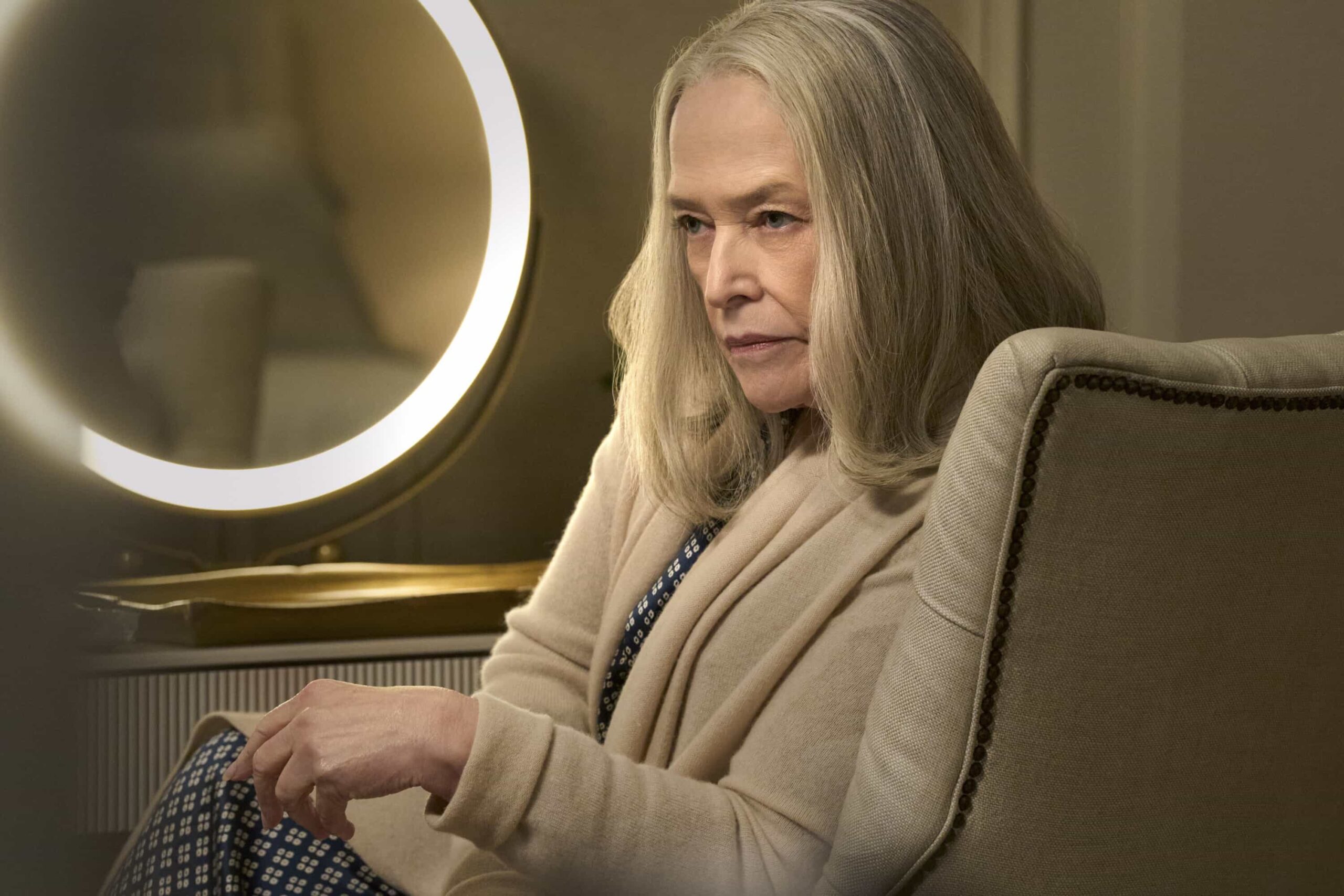 “Who Are You?” -- CBS Original Series MATLOCK, scheduled to air on Thursday, April 23 (9:01-11:00 PM, ET/PT).  Pictured: Kathy Bates as “Madeline Matlock.”  Photo: Michael Yarish/CBS ©2026 CBS Broadcasting, Inc. All Rights Reserved.