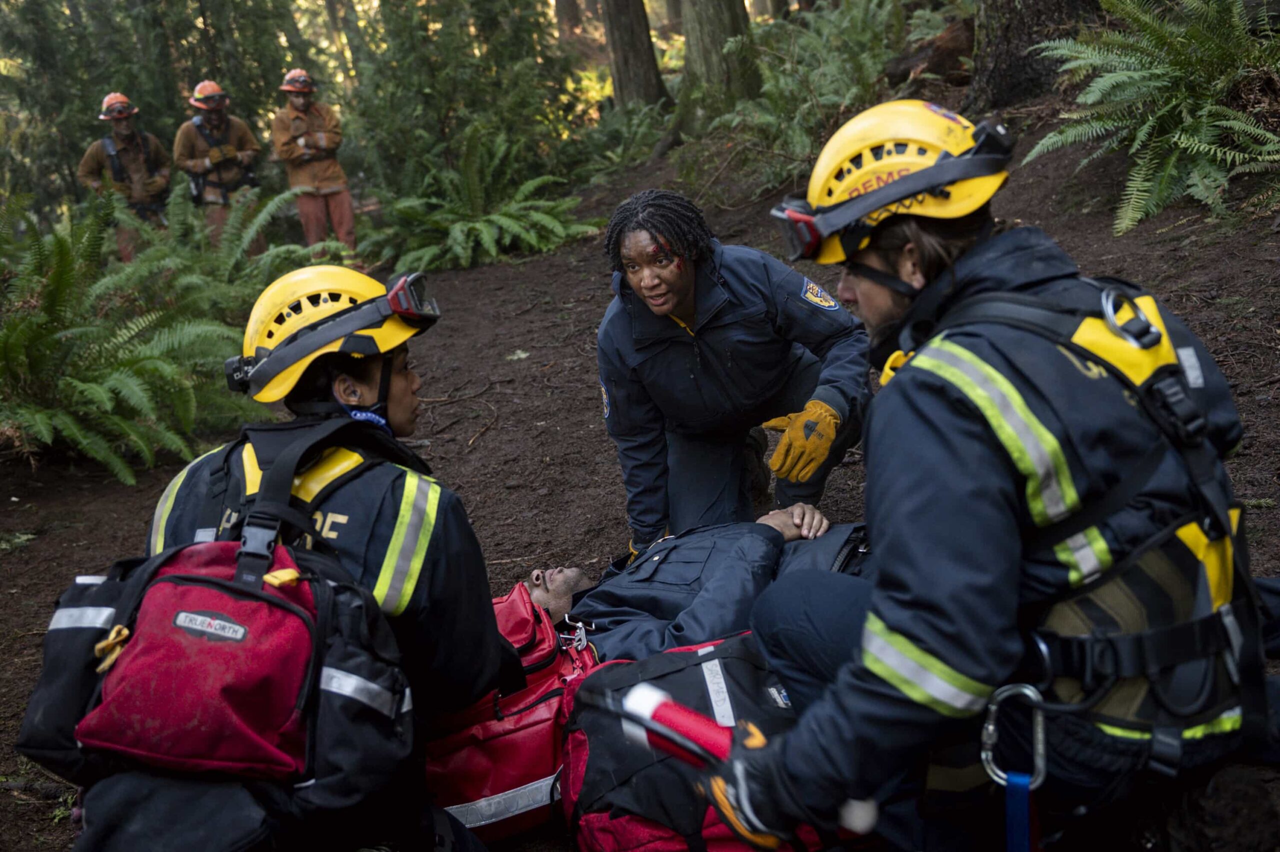 Fire Country Season 4 Episode 16 "Not Worth The Risk " -- CBS Original Series FIRE COUNTRY, scheduled to air on Friday, April 24 (9:00-10:00 PM, ET/PT).  Pictured: Jules Latimer as Eve Edwards. Photo: Sergei Bachlakov/CBS ©2026 CBS Broadcasting, Inc. All Rights Reserved.