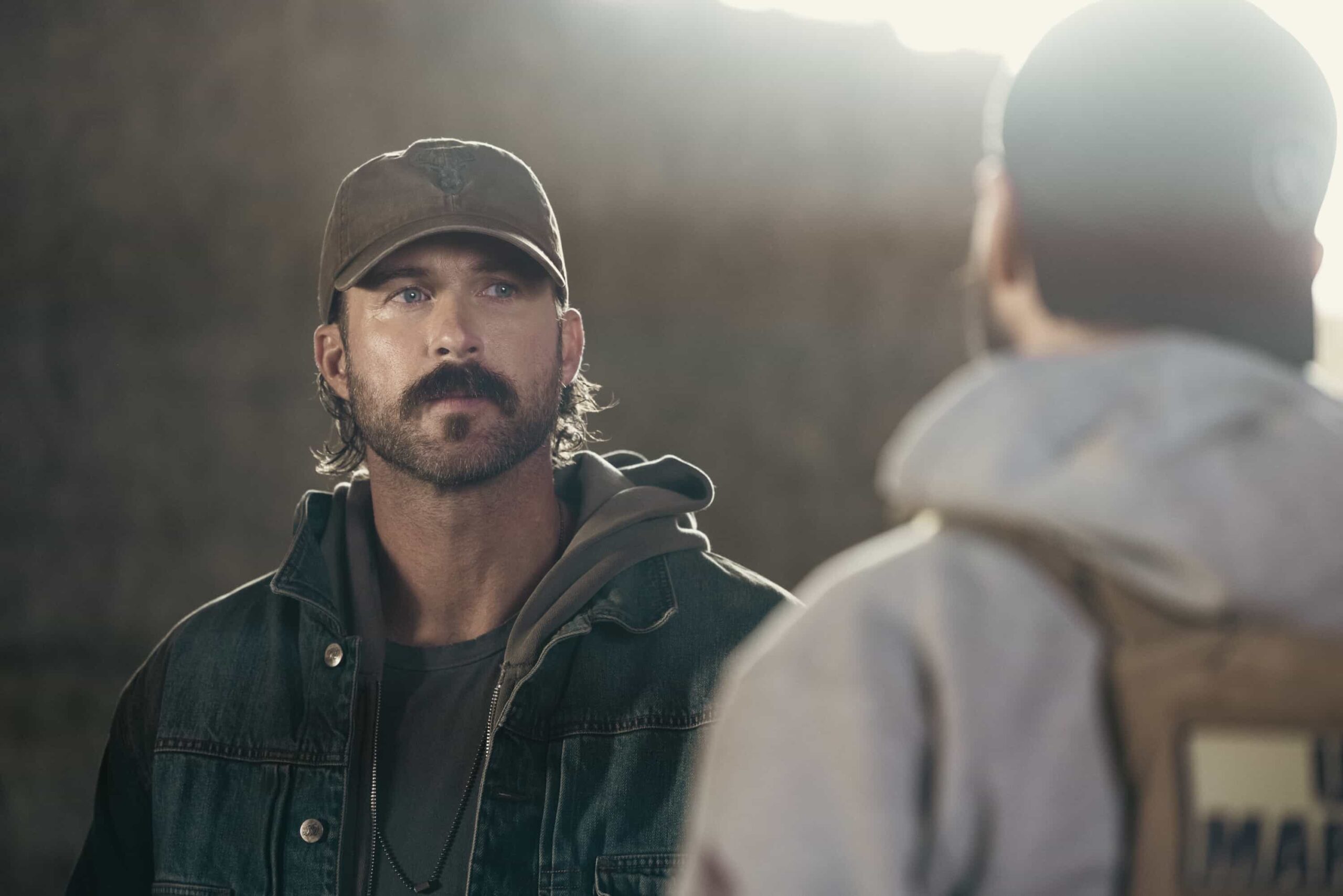 Marshals Season 1 Episode 9 "In Low Places" -- CBS Original Series MARSHALS, scheduled to air on Sunday, April 26 (8:00-9:00 PM, ET/PT).  Pictured: Riley Green as Garrett. Photo: Fred Hayes/CBS ©2025 CBS Broadcasting, Inc. All Rights Reserved.