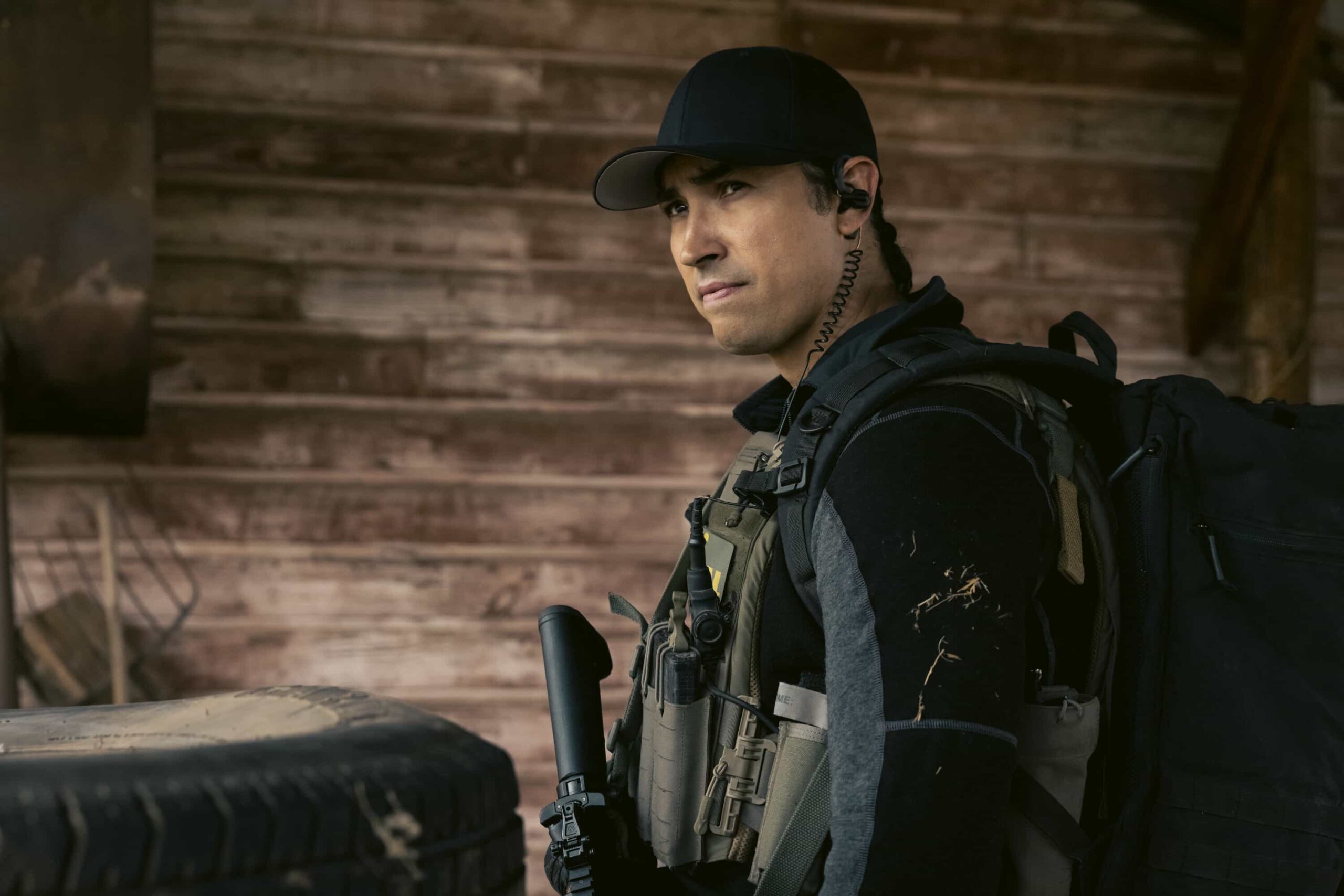 Marshals Season 1 Episode 9 "In Low Places" -- CBS Original Series MARSHALS, scheduled to air on Sunday, April 26 (8:00-9:00 PM, ET/PT).  Pictured: Tatanka Means as Miles. Photo: Fred Hayes/CBS ©2025 CBS Broadcasting, Inc. All Rights Reserved.