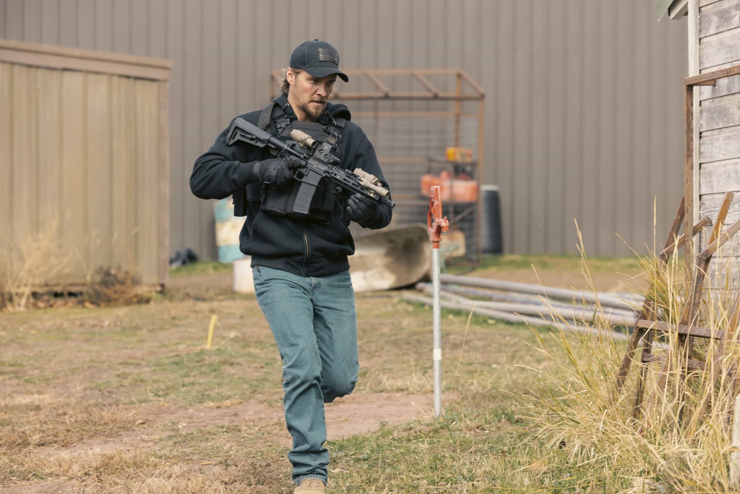 "In Low Places" -- CBS Original Series MARSHALS, scheduled to air on Sunday, April 26 (8:00-9:00 PM, ET/PT).  Pictured: Luke Grimes as Kayce Dutton. Photo: Fred Hayes/CBS ©2025 CBS Broadcasting, Inc. All Rights Reserved.