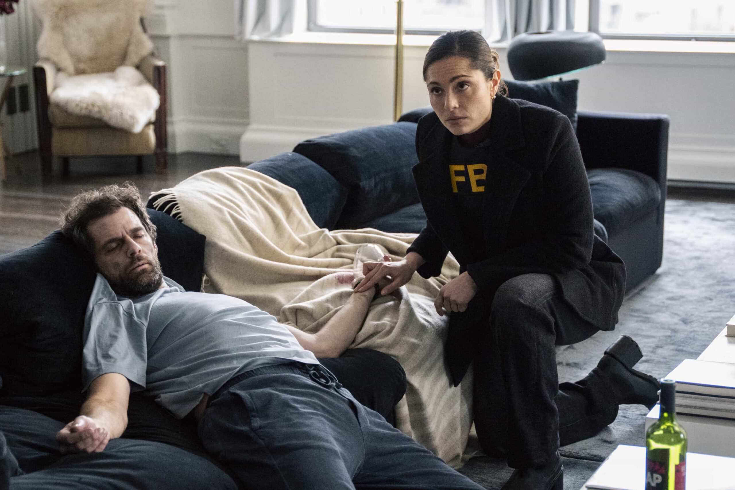 “Fidelity” — CBS Original Series FBI, scheduled to air on Monday, April 27 (9:00-10:00 PM, ET/PT).  Pictured (L-R): Derek Johnson as Stunt Joe Maliska and Juliana Aidén Martinez as Eva Ramos. Photo: Bennett Raglin/CBS ©2026 CBS Broadcasting, Inc. All Rights Reserved.