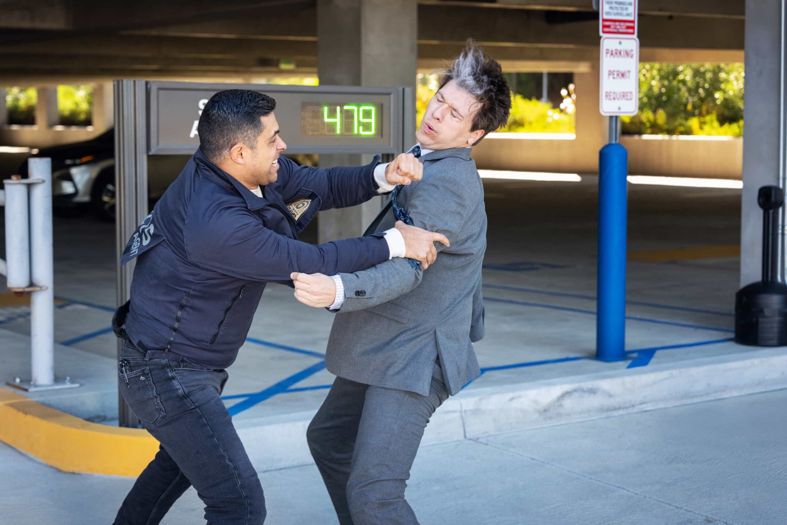 “BAD IMPRESSIONS” - CBS Original Series NCIS, scheduled to air TUESDAY, APRIL 28 (8:00 PM ET/PT)    Pictured (L-R): Wilmer Valderrama as Nick Torres    Photo: Robert Voets/CBS   ©2026 CBS Broadcasting, Inc. All Rights Reserved.