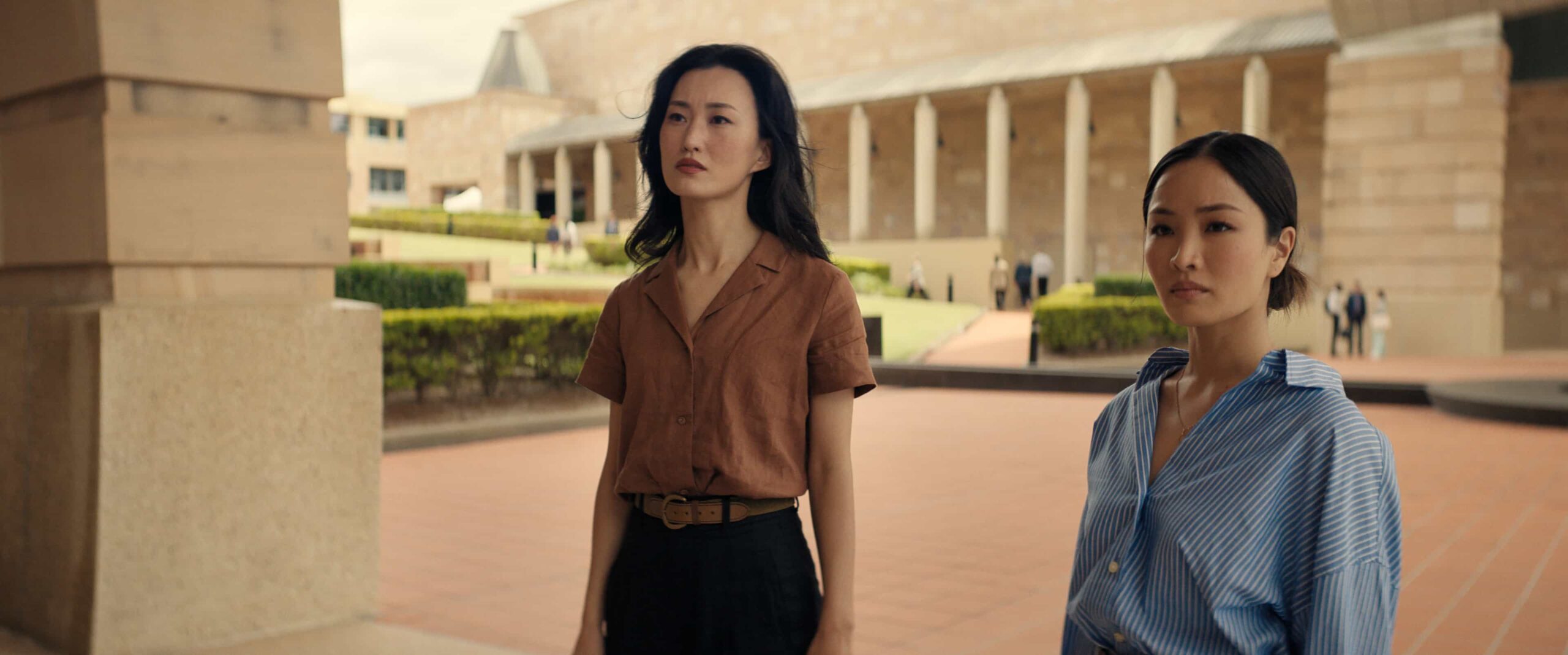 Mari Yamamoto and Anna Sawai in "Monarch: Legacy of Monsters," now streaming on Apple TV.