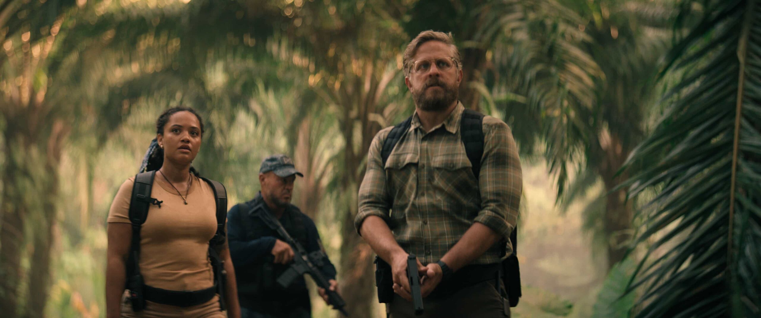 Kiersey Clemons and Joe Tippett in "Monarch: Legacy of Monsters," now streaming on Apple TV.