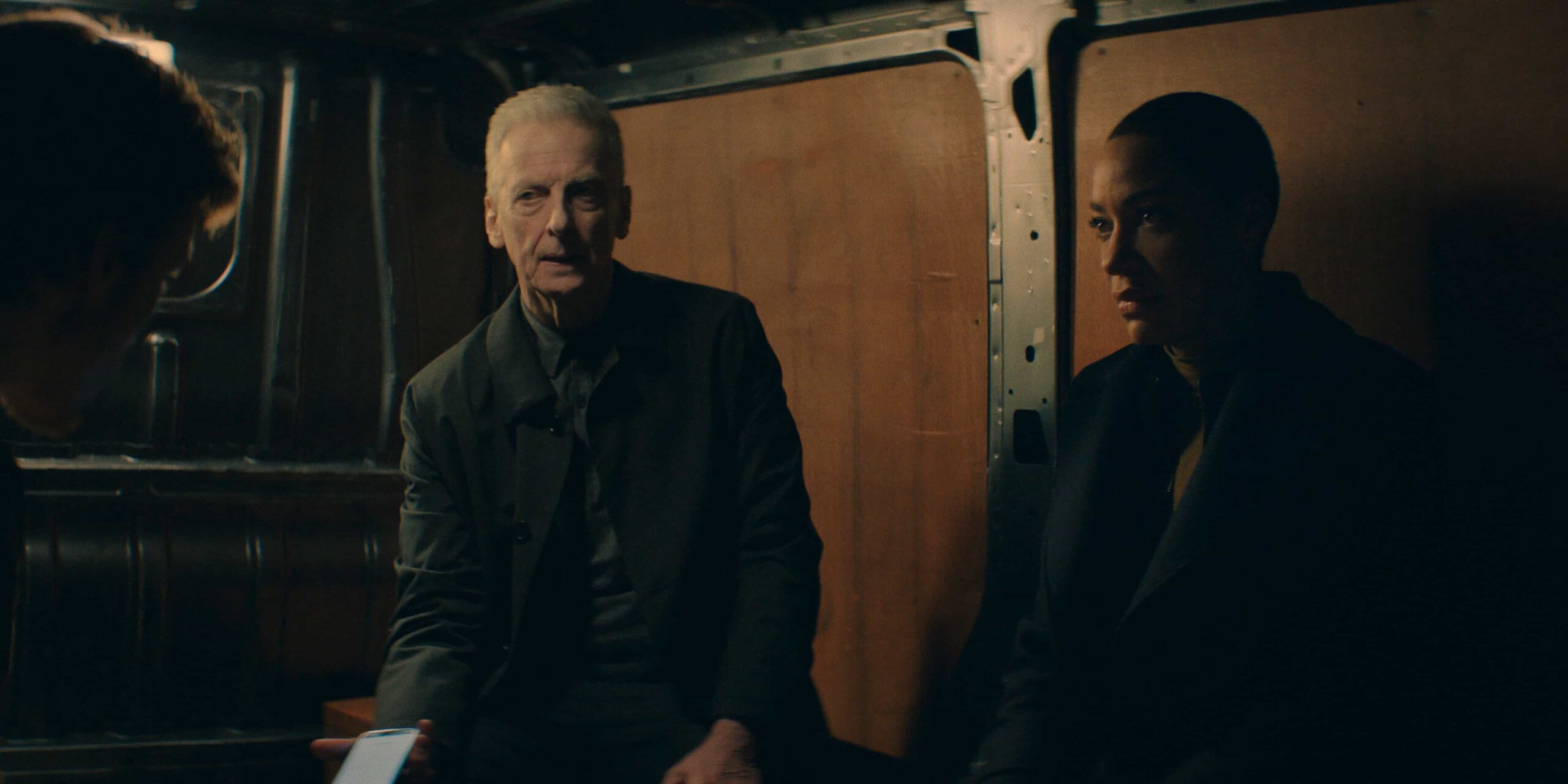 Criminal Record Season 2 Episode 2 "Firestarters" Peter Capaldi and Cush Jumbo in "Criminal Record," now streaming on Apple TV.