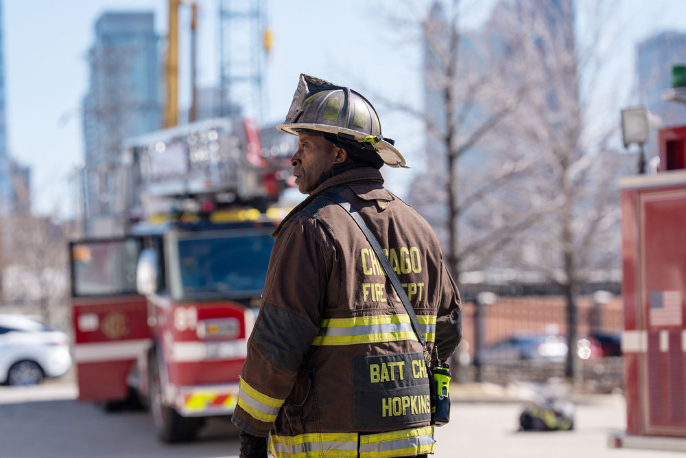 CHICAGO FIRE -- "Exit Point" Episode 1419 -- Pictured: Rob Morgan as Hopkins,  -- (Photo by: Peter Gordon/NBC)