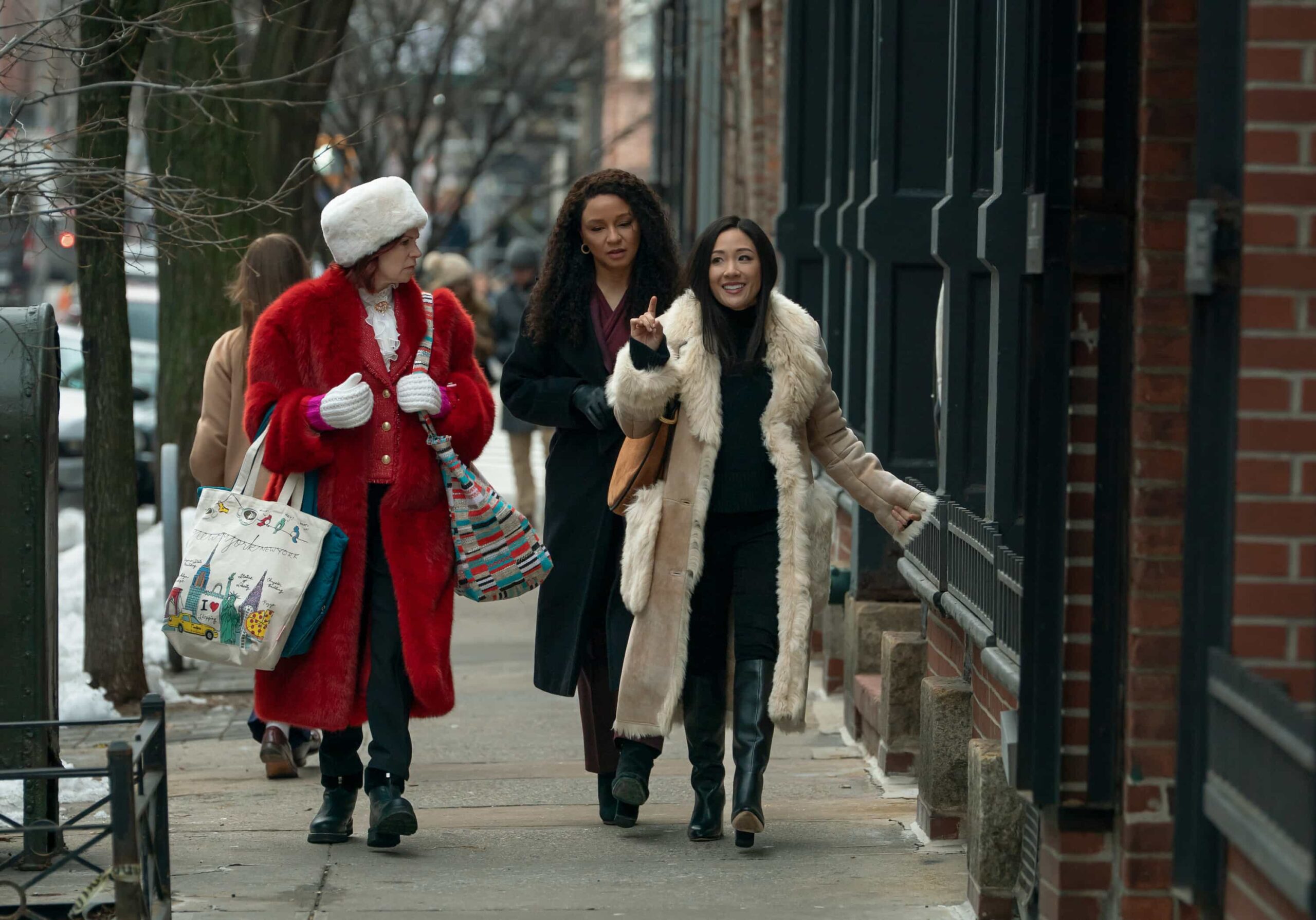 Elsbeth Season 3 Episode 17 Photos: Secrets of the Ultra-Wealthy Turn Deadly Airs Tonight on CBS 9 "High Class Problems" -- Coverage of the CBS Original Series ELSBETH, scheduled to air on the CBS Television Network. Pictured (L-R): Carrie Preston as Elsbeth Tascioni, Carra Patterson as Kaya Blanke, and Constance Wu as DR. Malory Ryan Photo: Michael Parmelee/CBS ©2026 CBS Broadcasting, Inc. All Rights Reserved.