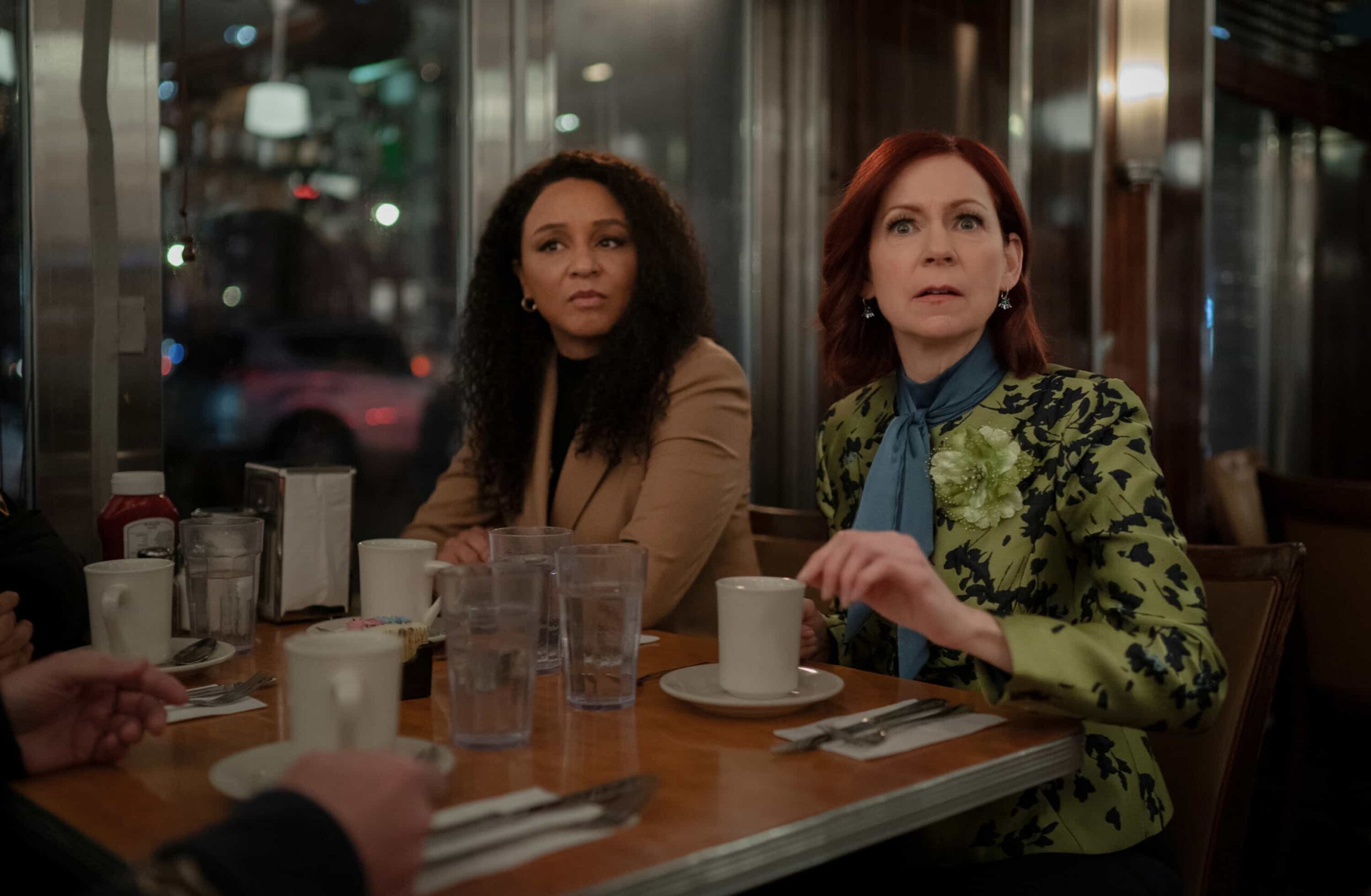 Elsbeth Season 3 Episode 17 Photos: Secrets of the Ultra-Wealthy Turn Deadly Airs Tonight on CBS 10 "High Class Problems" -- Coverage of the CBS Original Series ELSBETH, scheduled to air on the CBS Television Network. Pictured (L-R): Carra Patterson as Kaya Blanke and Carrie Preston as Elsbeth Tascioni Photo: Michael Parmelee/CBS ©2026 CBS Broadcasting, Inc. All Rights Reserved.