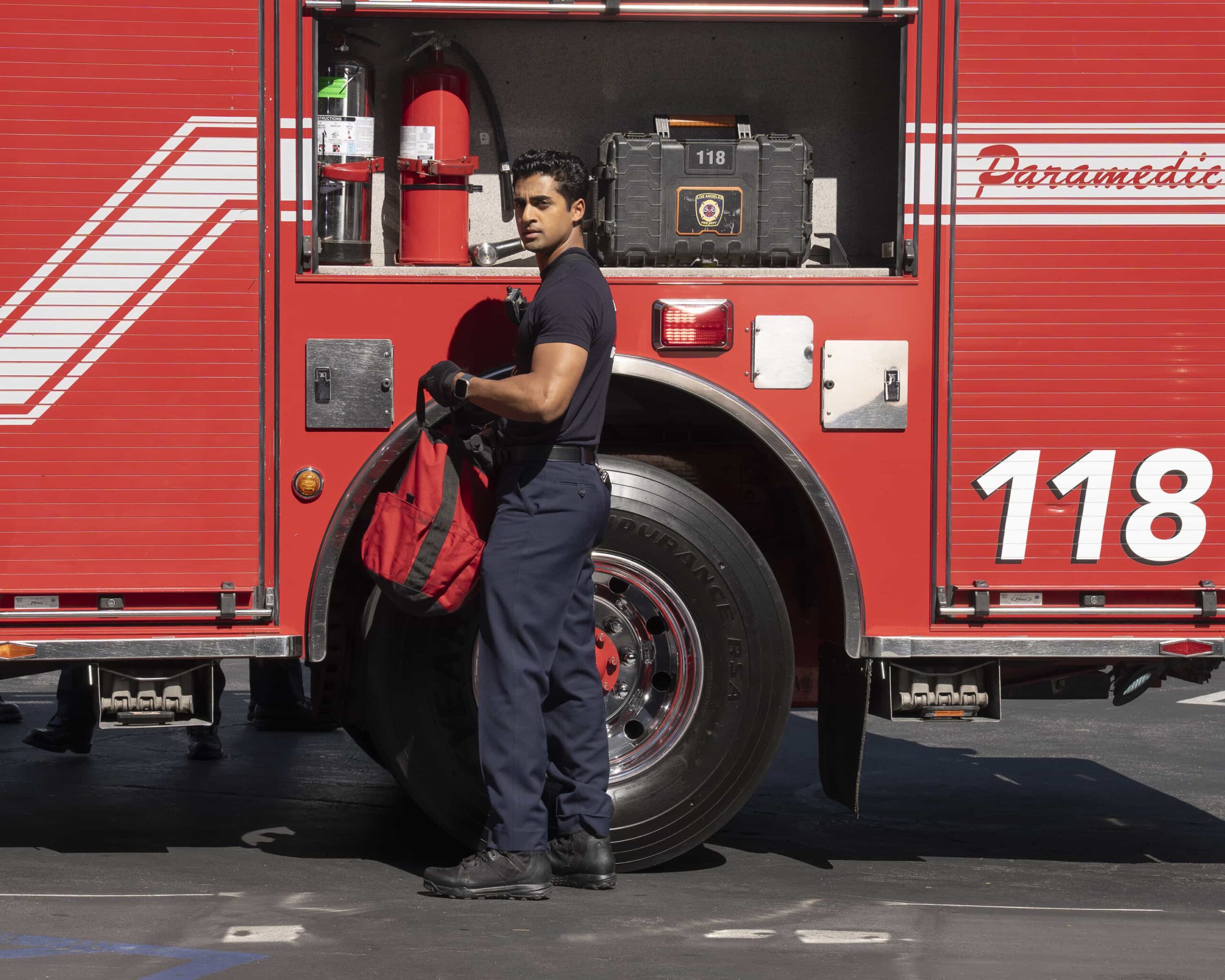 9-1-1 Season 9 Episode 17 : “I Got You Babe” - Buck is faced with his past after an electrical emergency call. Meanwhile, Maddie learns to navigate her working relationships now that she has become a supervisor. THURSDAY, APRIL 30 (8:00-9:00 p.m. EDT) on ABC. (Disney/Christopher Willard) 
ANIRUDH PISHARODY