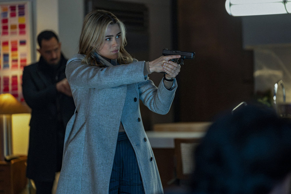 THE HUNTING PARTY -- "Nancy Albright " Episode 212 -- Pictured: (l-r) Patrick Sabongui as Jacob Hassani, Melissa Roxburgh as Rebecca "Bex" Henderson -- (Photo by: Ralph Bavaro/NBC)