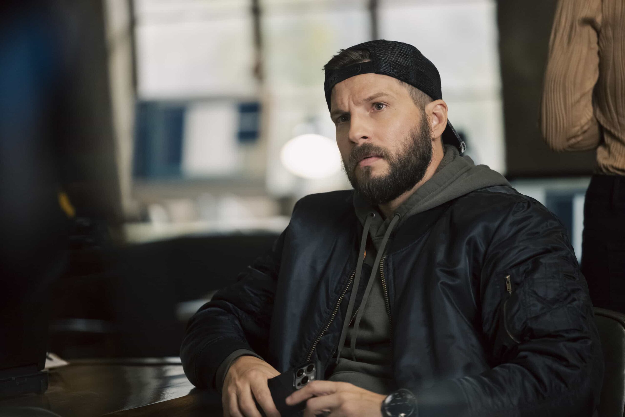 Marshals Season 1 Episode 10 "Playing with Fire" -- Coverage of the CBS Original Series MARSHALS, scheduled to air on Sunday, May 3 (8:00-9:00 PM, ET/PT). Pictured: Logan Marshall-Green as Pete Calvin. Photo: Fred Hayes/CBS ©2025 CBS Broadcasting, Inc. All Rights Reserved.