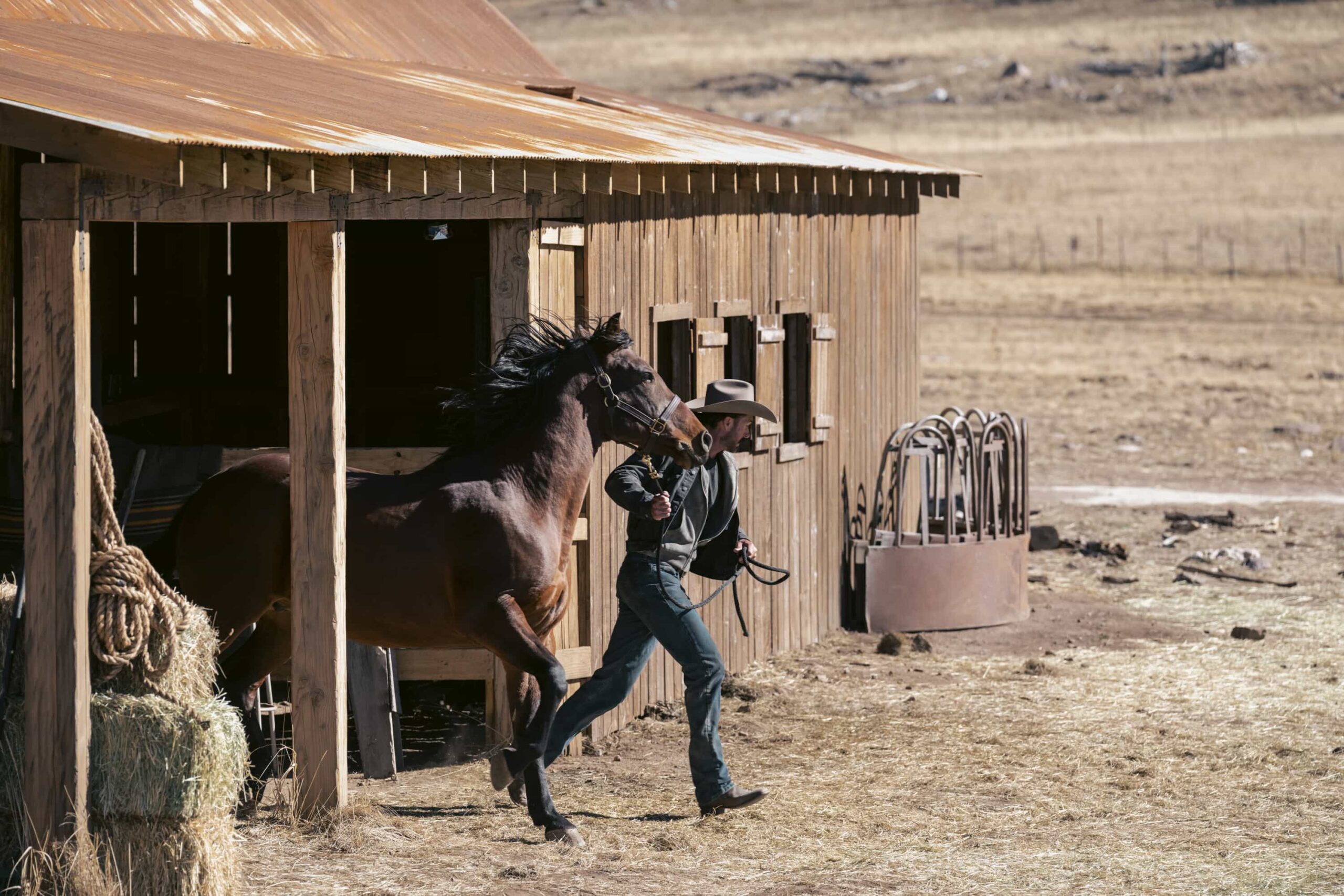 "Playing with Fire" -- CBS Original Series MARSHALS, scheduled to air on Sunday, May 3 (8:00-9:00 PM ET/PT).  Pictured: Riley Green as Garrett.  Photo: Cam McLeod/CBS ©2025 CBS Broadcasting, Inc. All Rights Reserved.