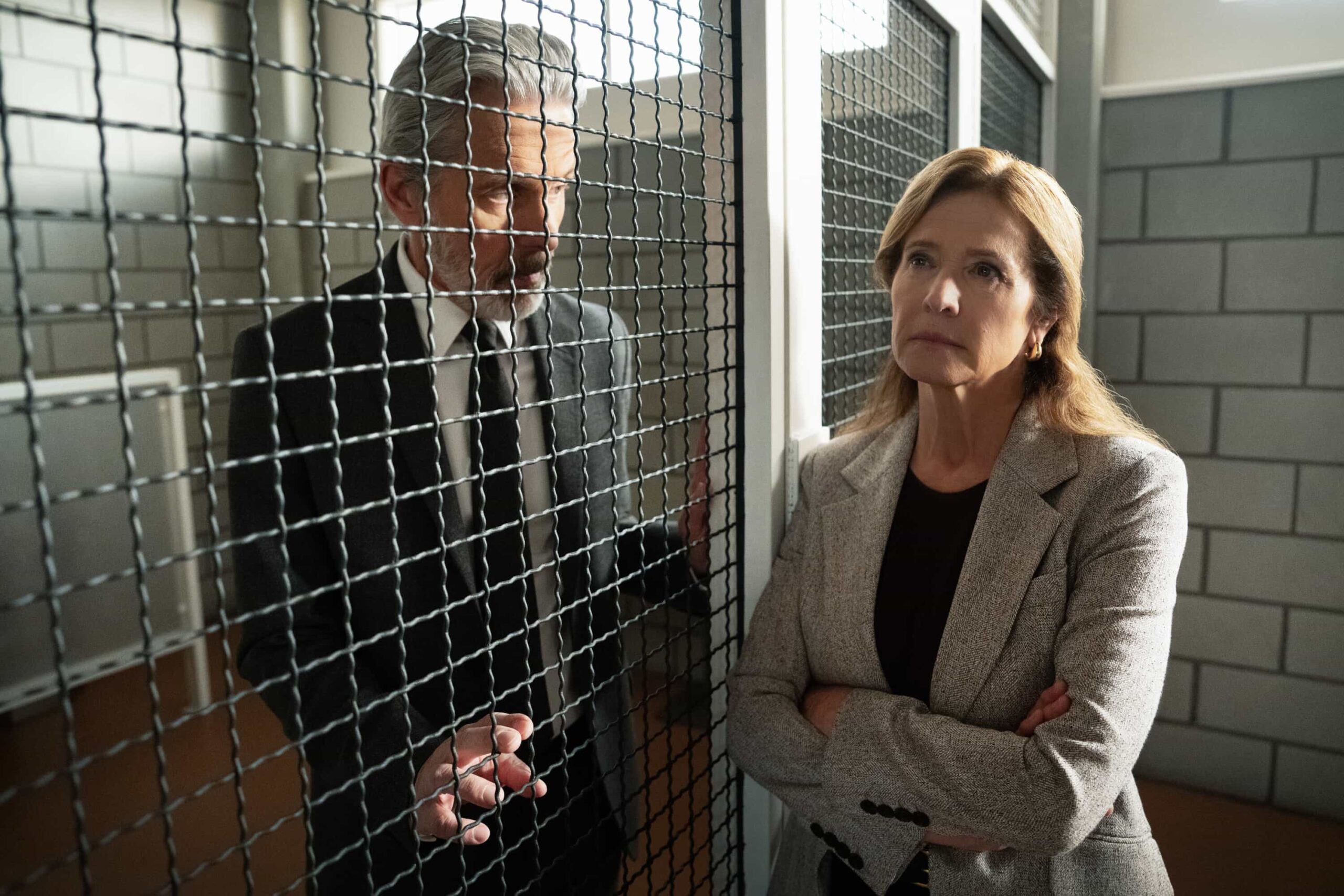 “DEAL WITH THE DEVIL” - CBS Original Series NCIS, scheduled to air TUESDAY, MAY 5 (8:00 PM ET/PT)  Pictured (L-R): Gary Cole as Alden Parker, Nancy Travis as  Navy Vice Admiral Harriet Parker  Photo: Robert Voets/CBS  ©2026 CBS Broadcasting, Inc. All Rights Reserved.