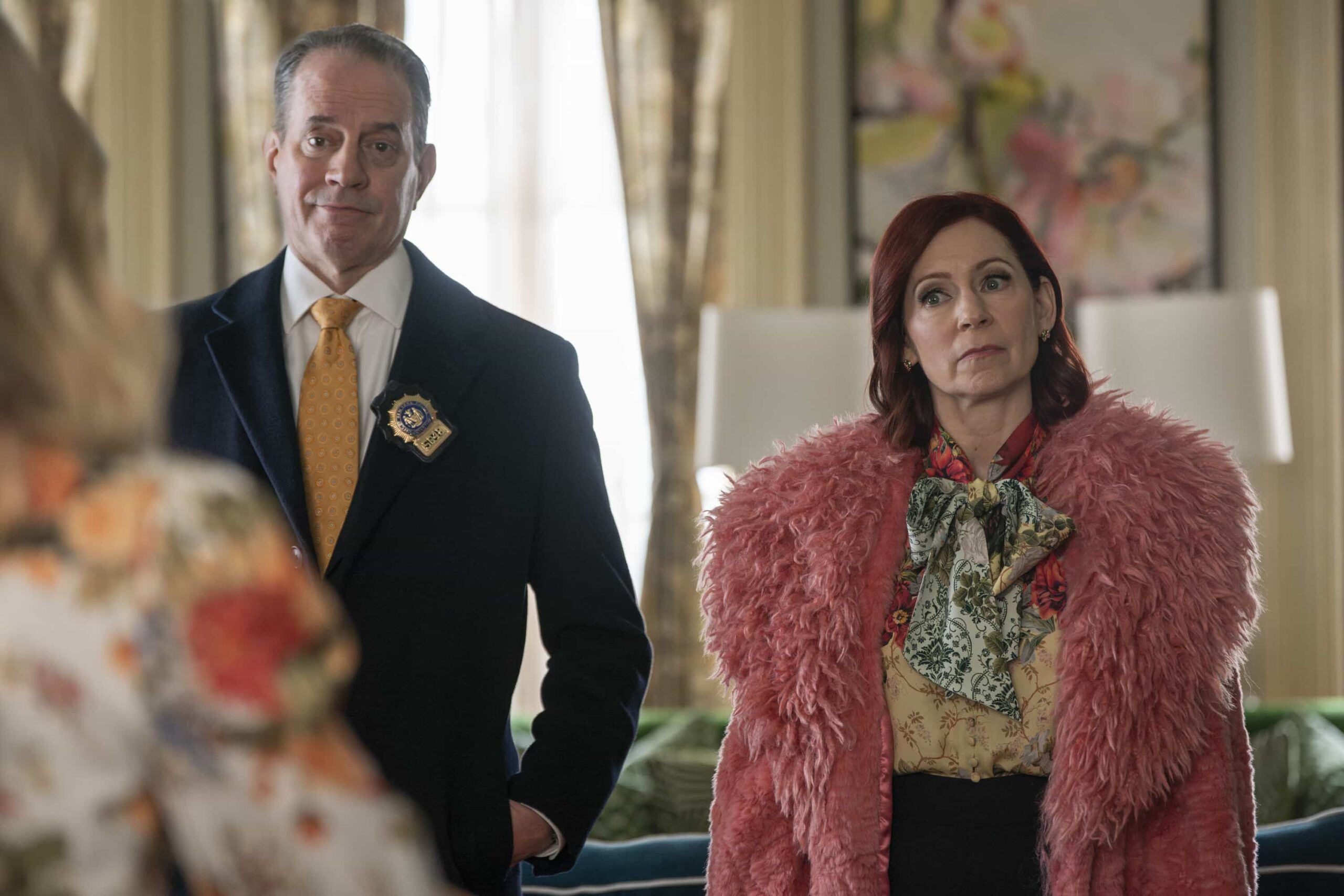 "Murder From Scratch" -- Coverage of the CBS Original Series ELSBETH, scheduled to air on the CBS Television Network.    Pictured L to R: Danny Mastrogiorgio as Detective Smullen and Carrie Preston as Elsbeth Tascioni.   Photo: Michael Parmelee/CBS ©2026 CBS Broadcasting, Inc. All Rights Reserved.