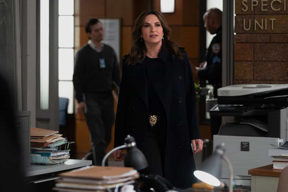 LAW & ORDER: SPECIAL VICTIMS UNIT -- "Old Friends" Episode 27020 -- Pictured: Mariska Hargitay as Capt. Olivia Benson -- (Photo by: Virginia Sherwood/NBC)