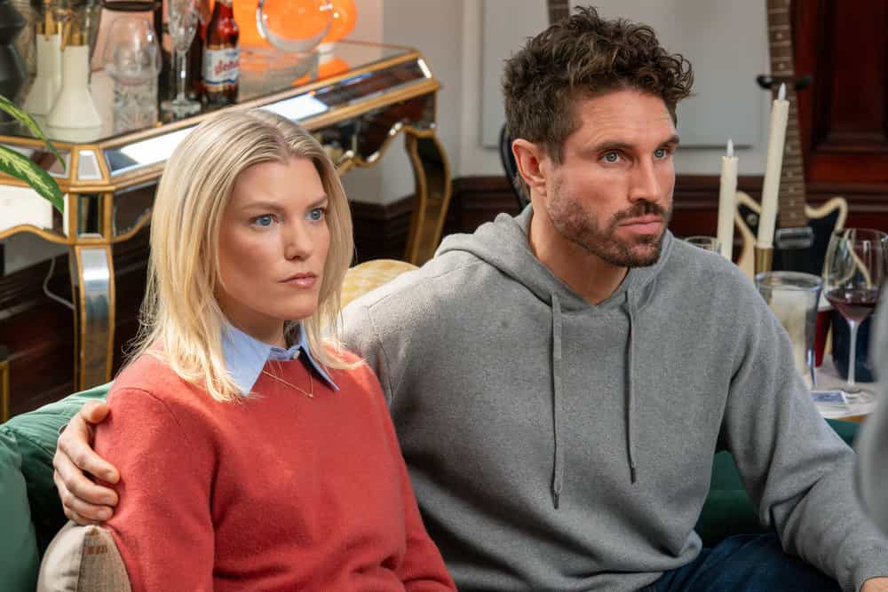 LAW & ORDER: SPECIAL VICTIMS UNIT -- "Old Friends" Episode 27020 -- Pictured: (l-r) Julia Yorks as Sophie, James OHalloran as Adam -- (Photo by: Ralph Bavaro/NBC)