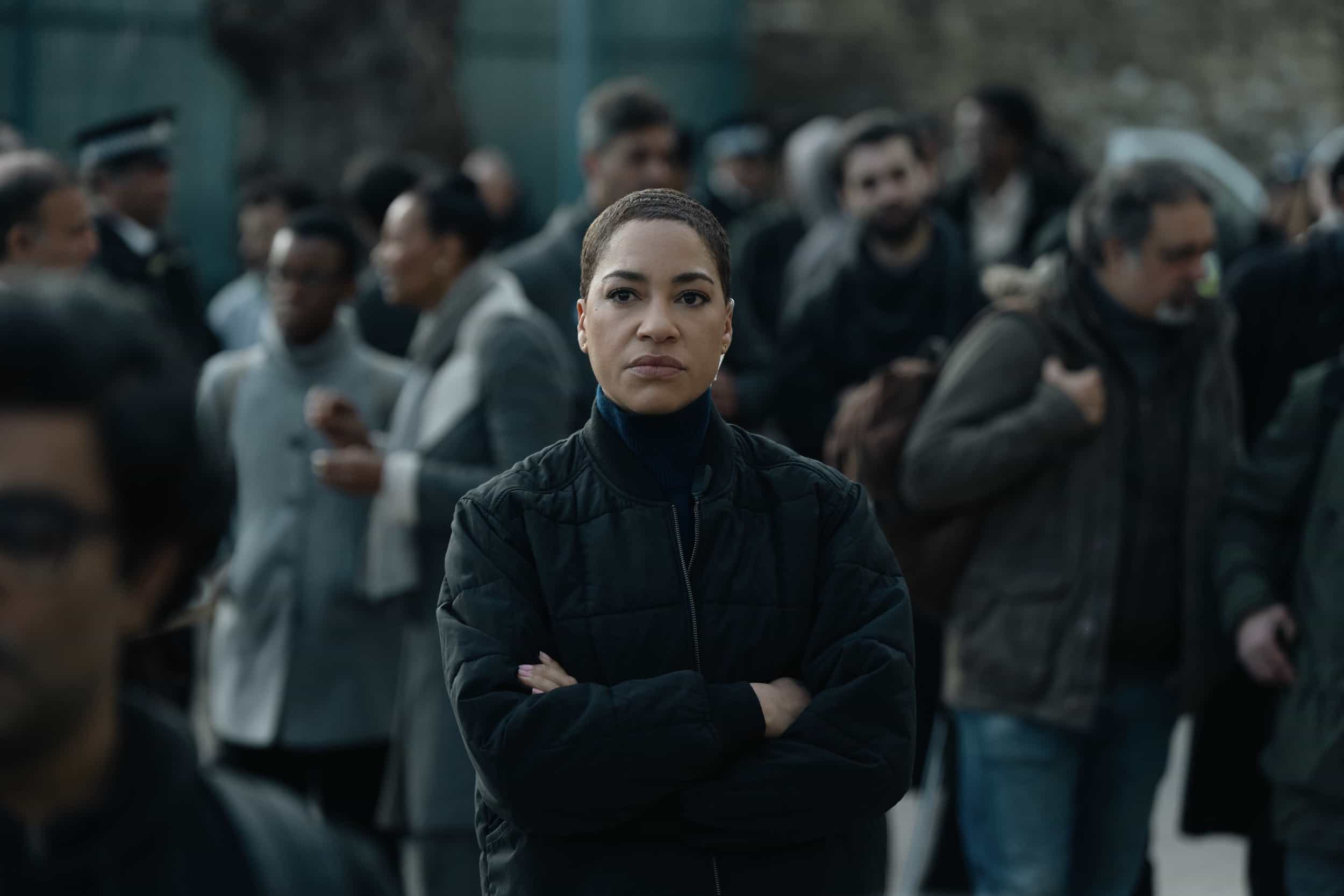 Cush Jumbo in "Criminal Record" "Snakes And Ladders" episode.