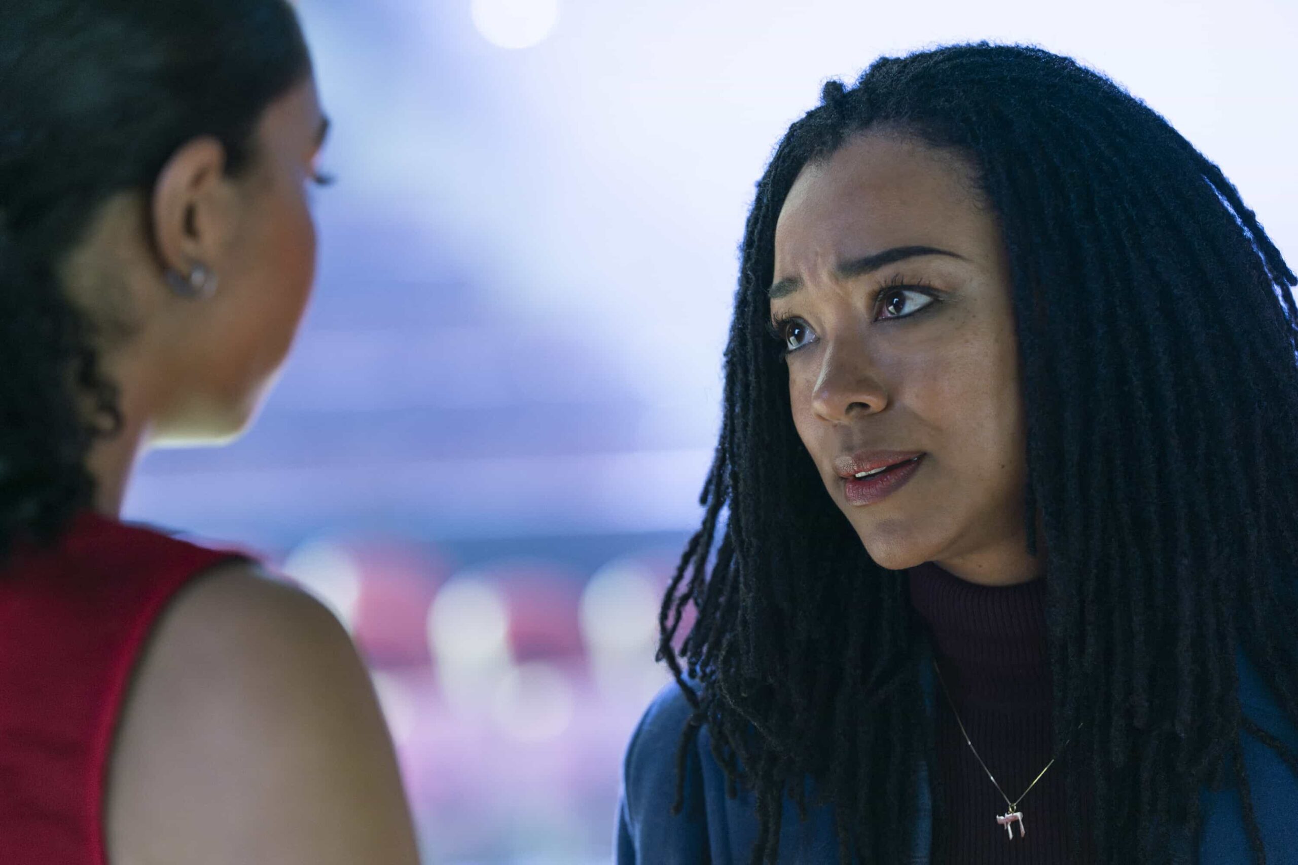 Boston Blue Season 1 Episode 18 "Personal Foul" -- Coverage of the CBS Original Series BOSTON BLUE, scheduled to air on the CBS Television Network. Pictured: Sonequa Martin-Green as Lena Silver. Photo: John Medland/CBS ©2026 CBS Broadcasting, Inc. All Rights Reserved.