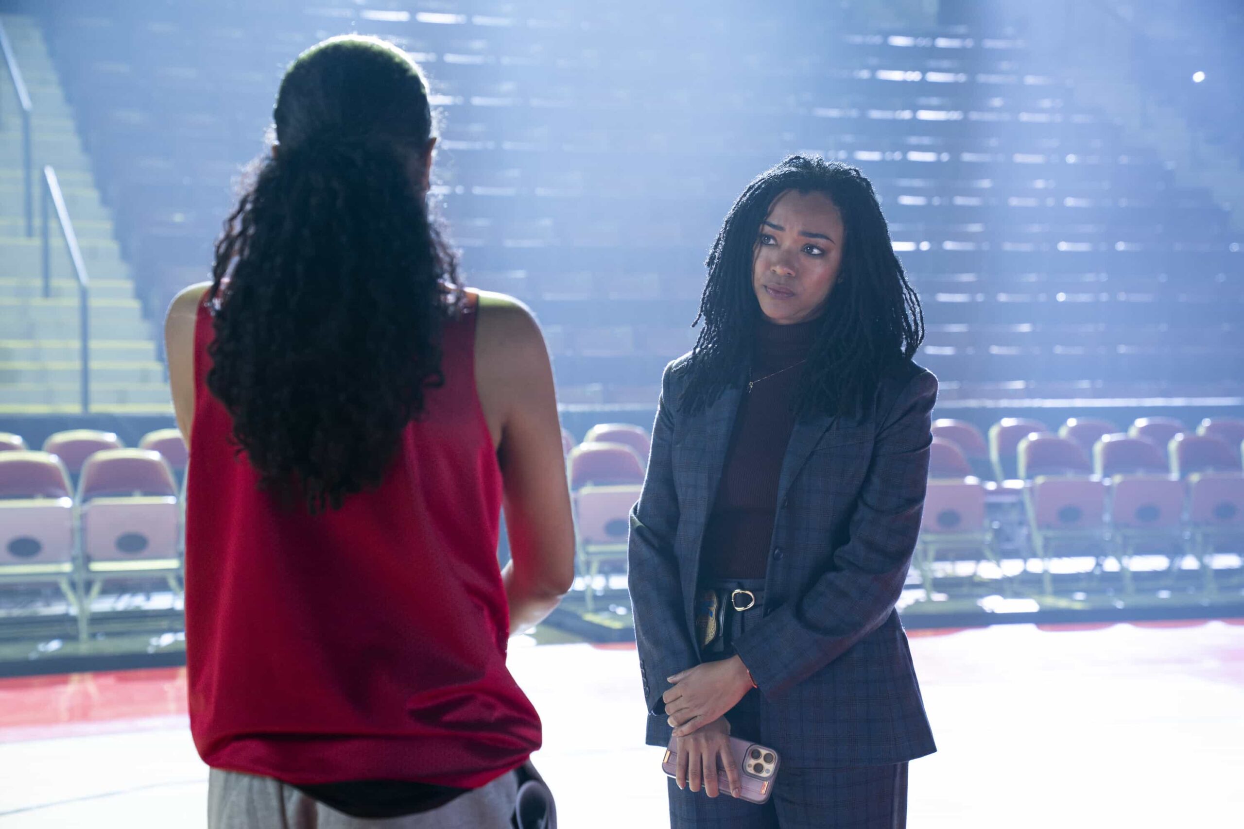 Boston Blue Season 1 Episode 18 "Personal Foul" -- Coverage of the CBS Original Series BOSTON BLUE, scheduled to air on the CBS Television Network. Pictured: Sonequa Martin-Green as Lena Silver. Photo: John Medland/CBS ©2026 CBS Broadcasting, Inc. All Rights Reserved.
